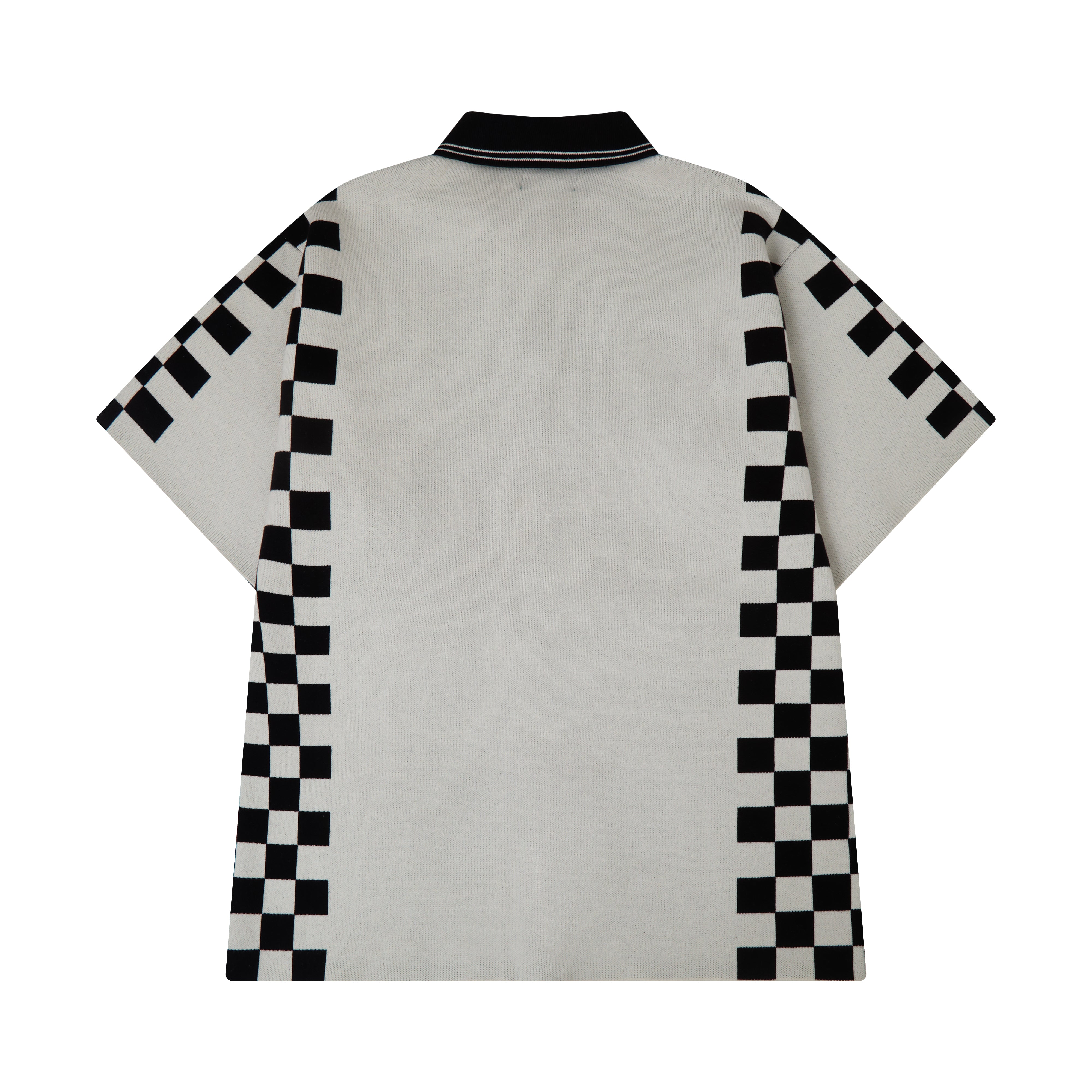 Checkered Jacquard Shirt - Cream