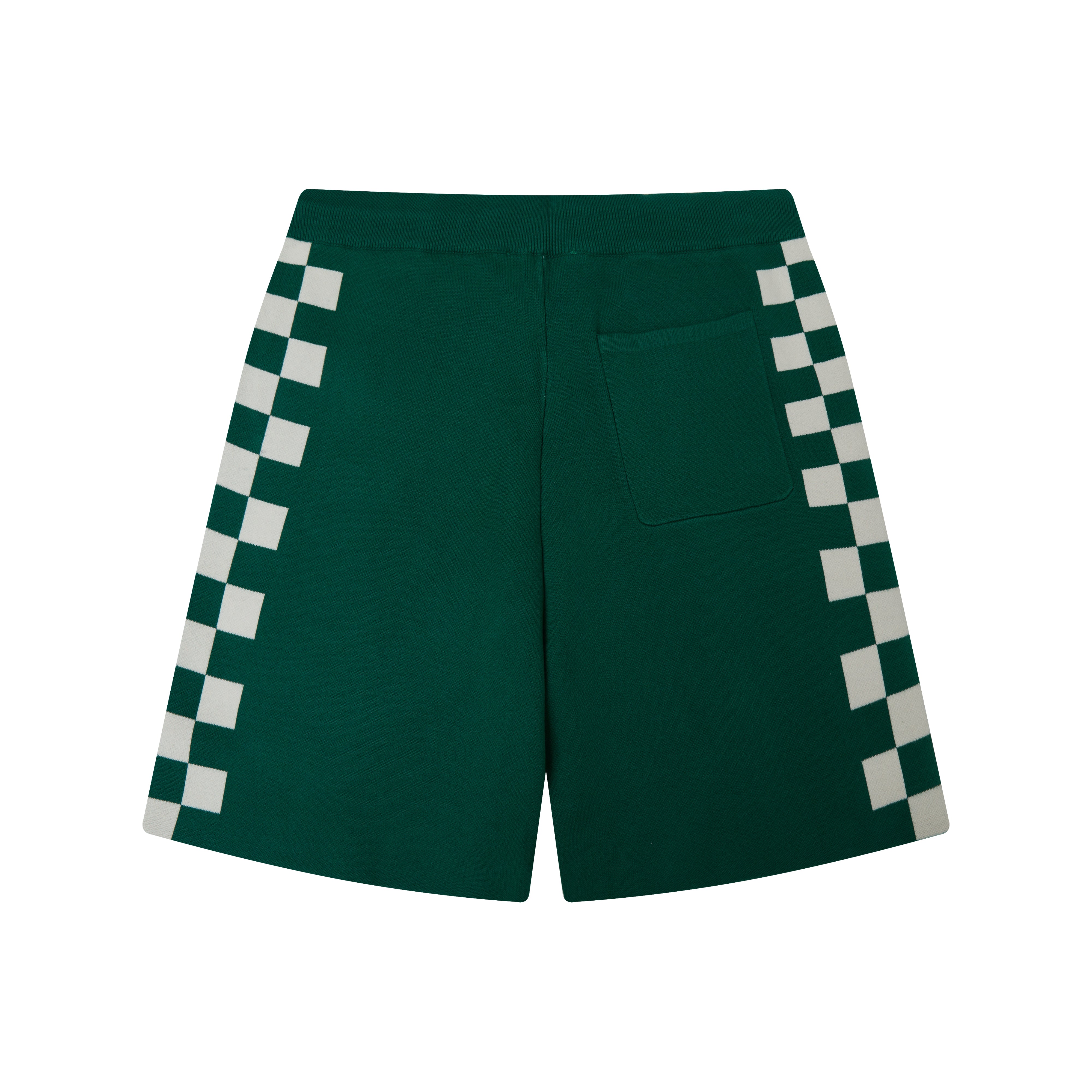 Checkered Jacquard Short - Green
