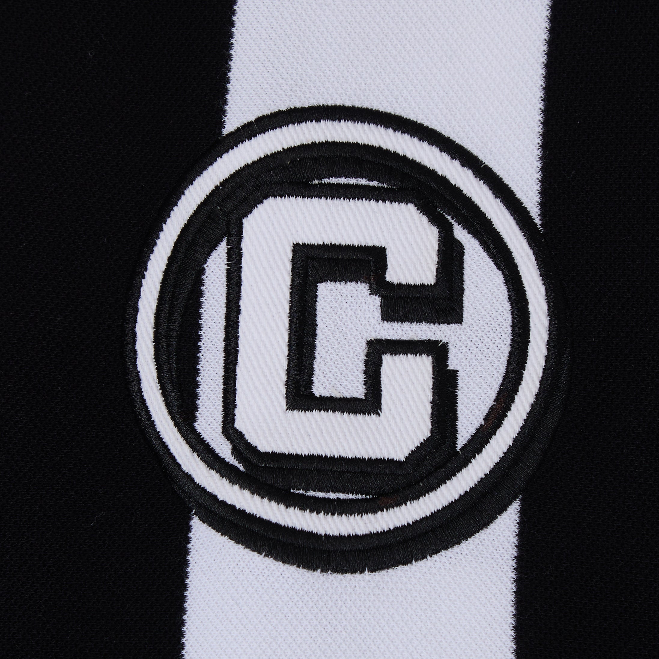 Striped SS Polo - Black