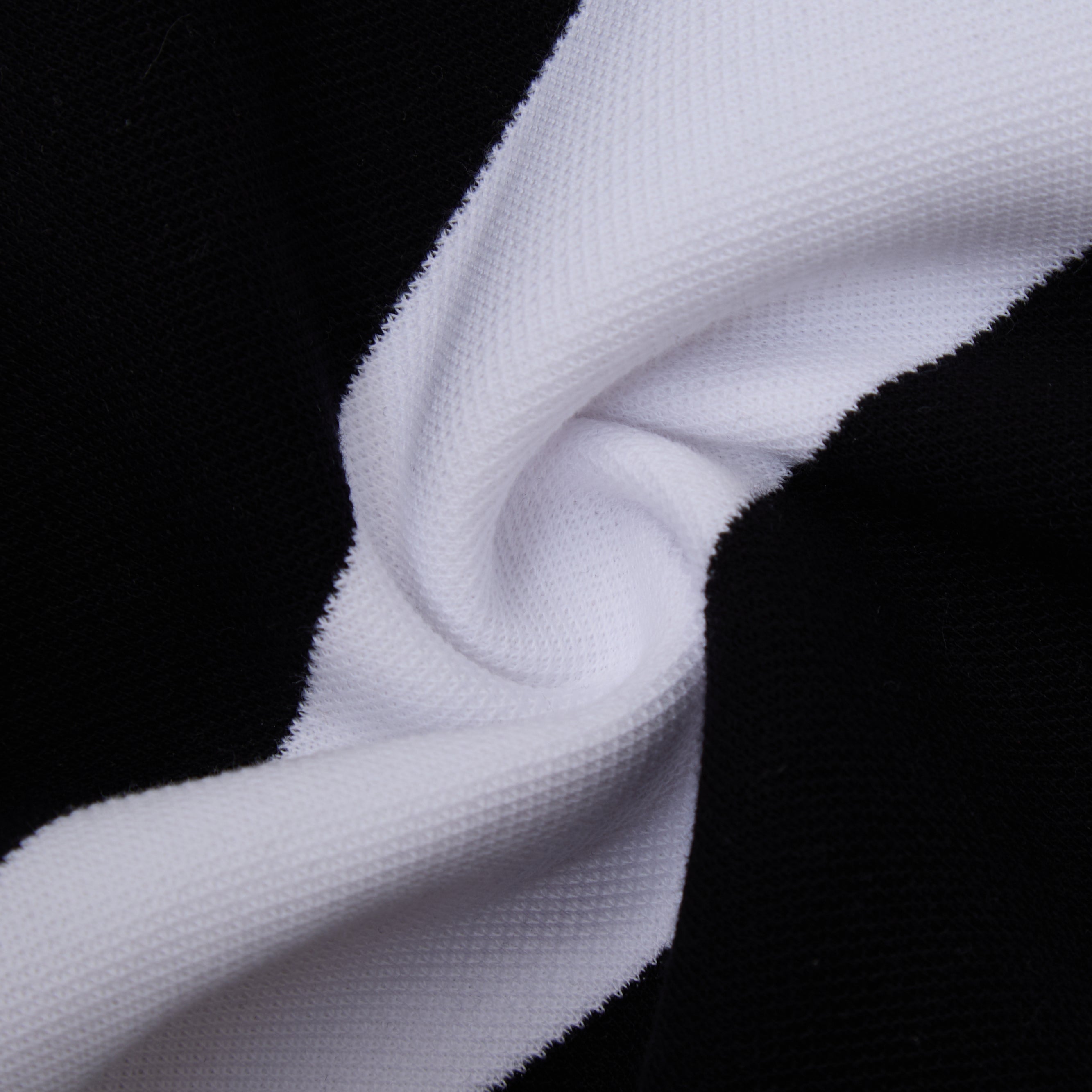 Striped SS Polo - Black
