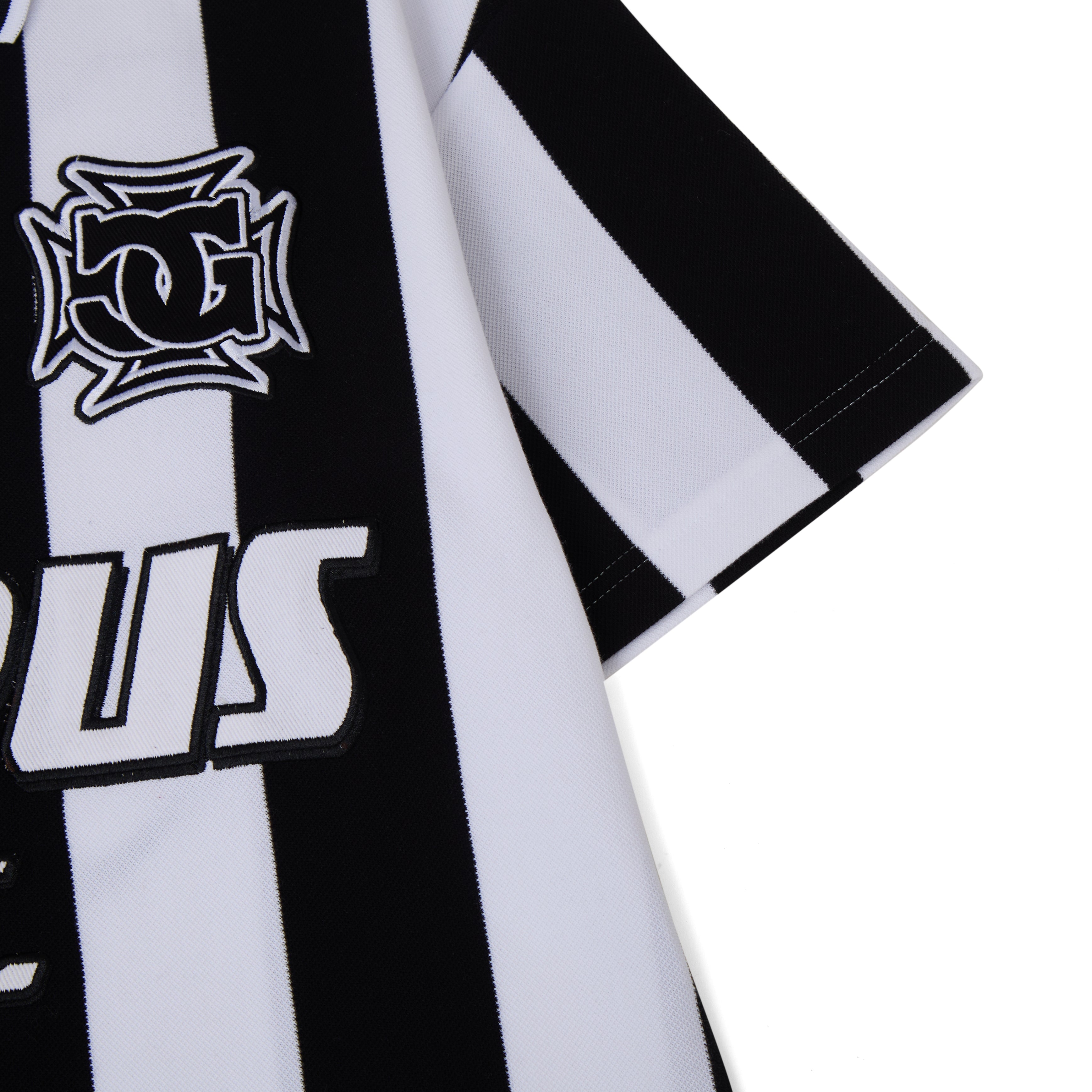 Striped SS Polo - Black