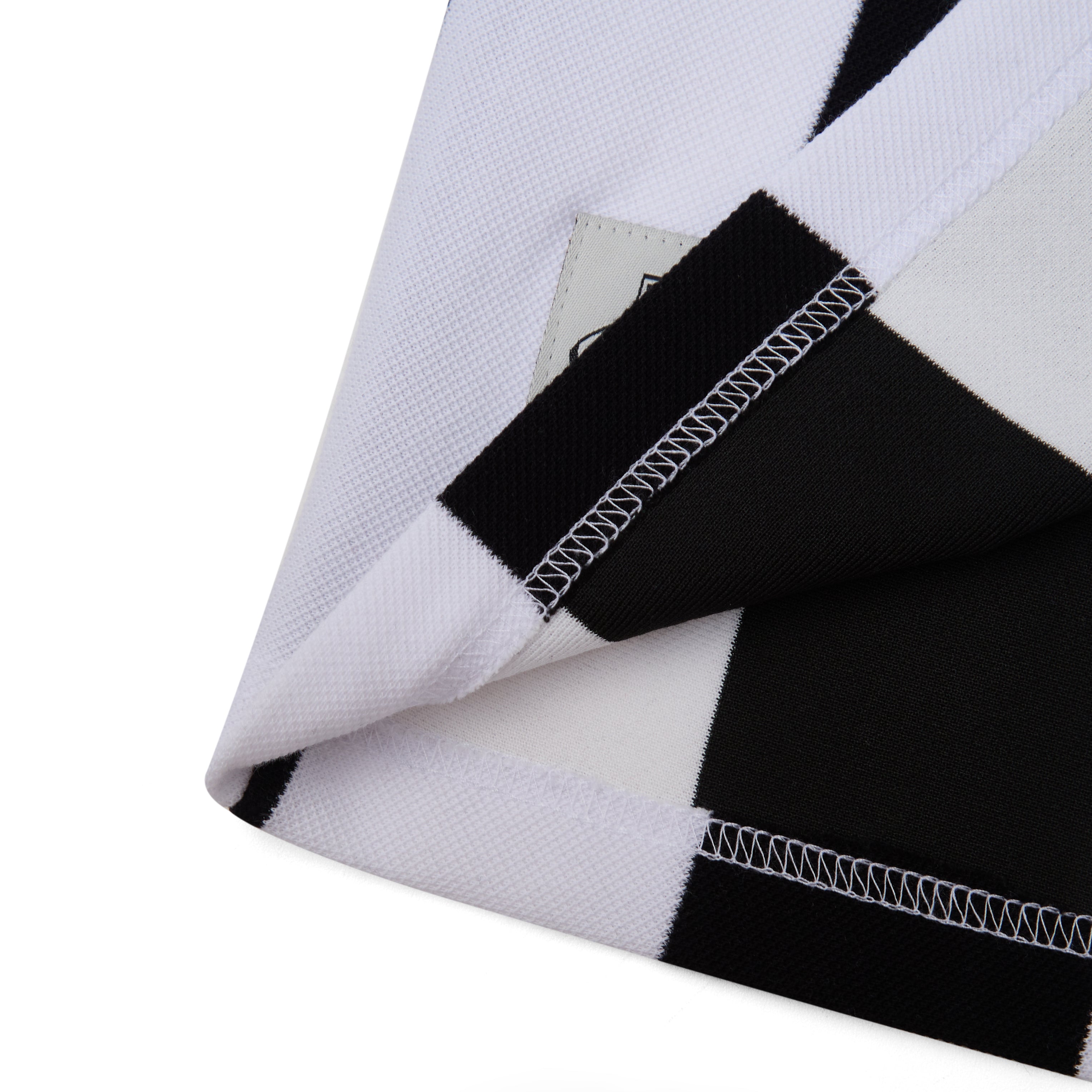 Striped SS Polo - Black
