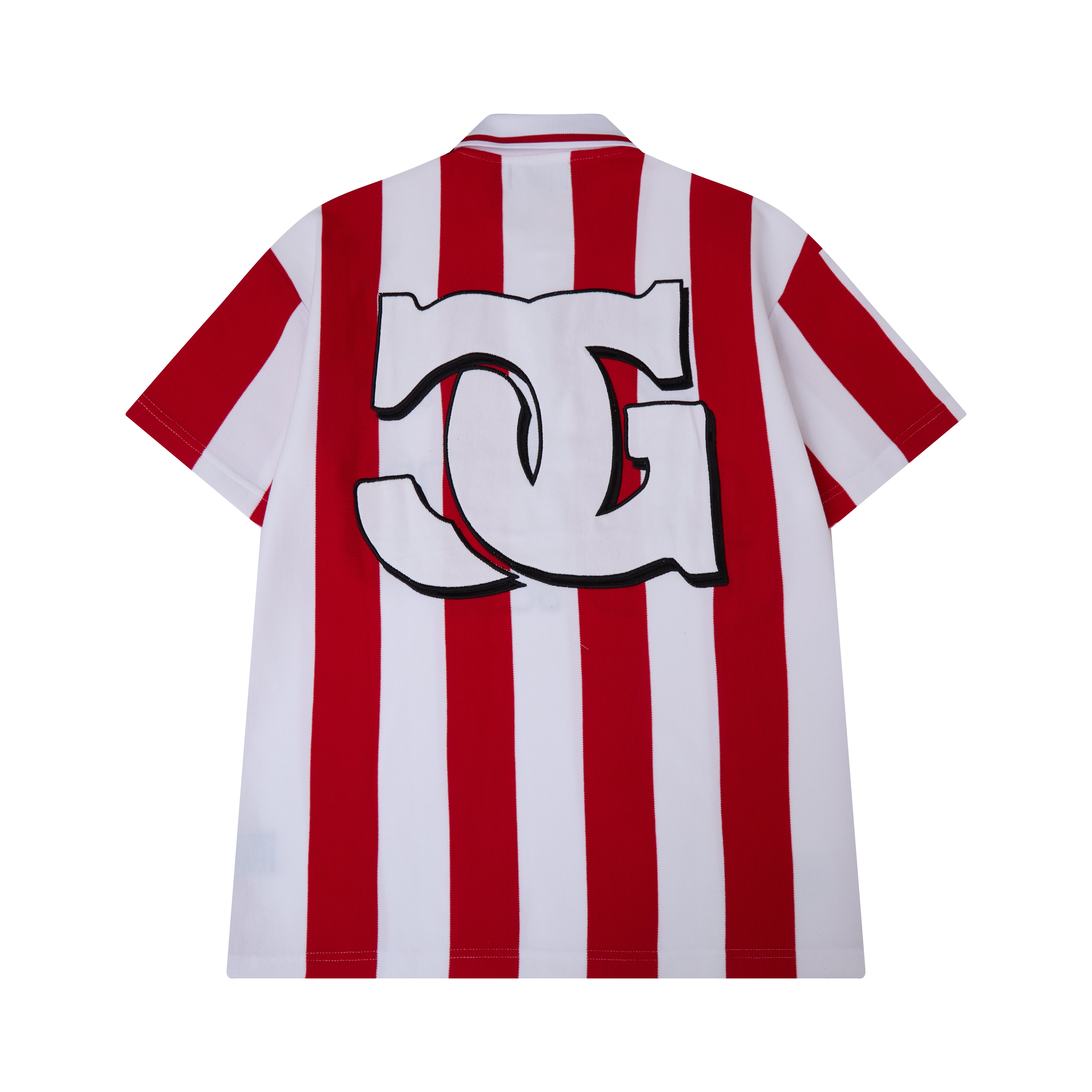 Striped SS Polo - Red
