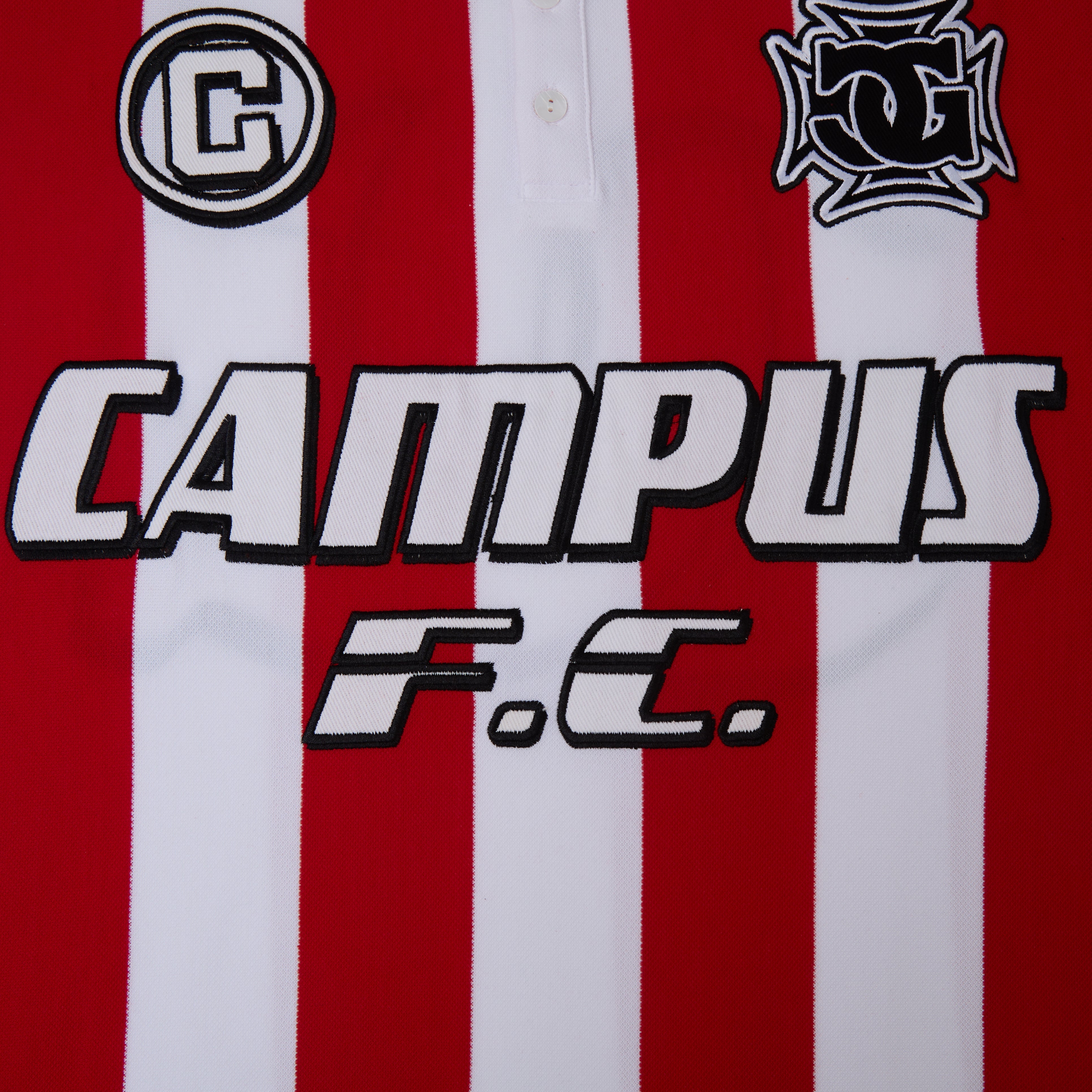 Striped SS Polo - Red