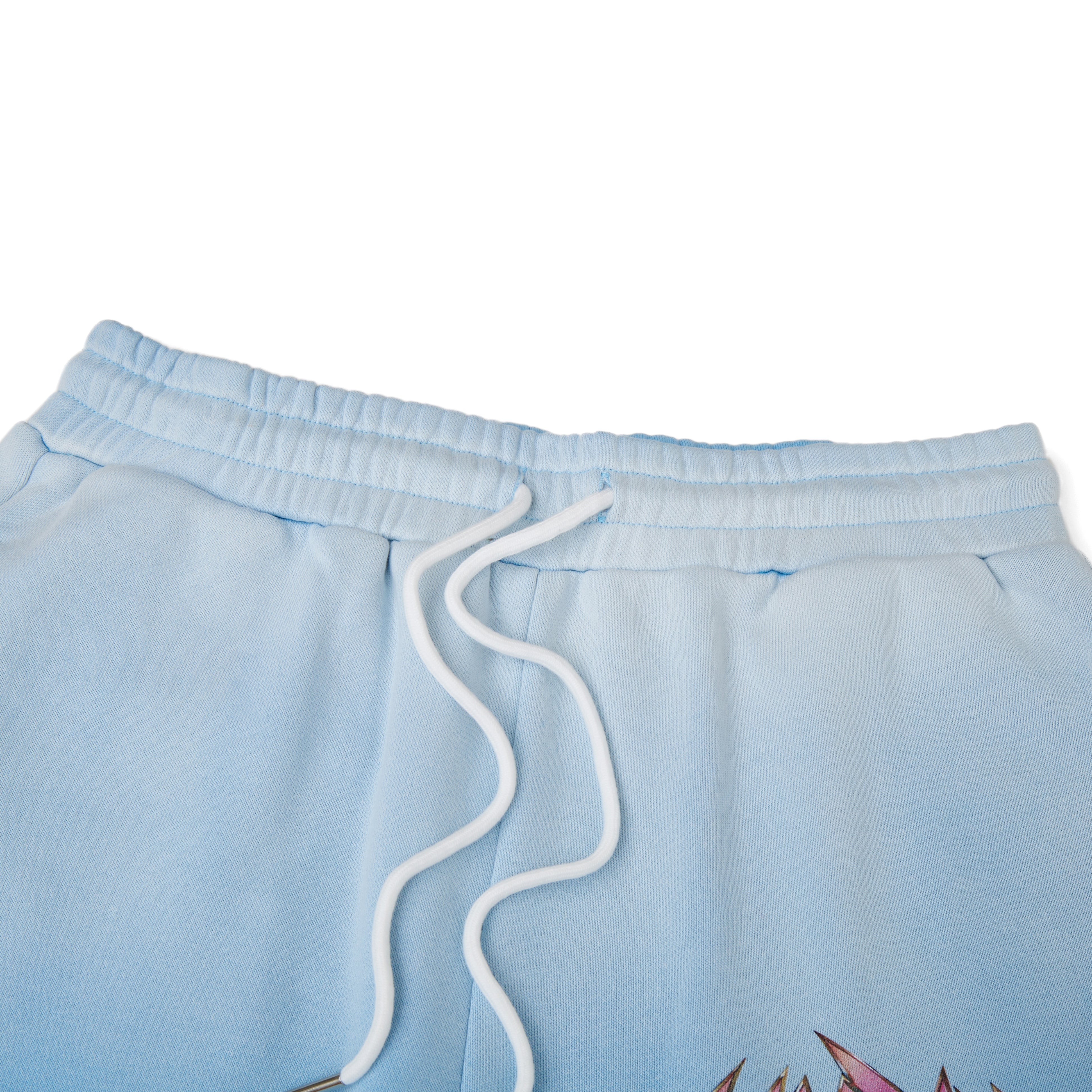 Metallic Terry Shorts - Sun Fade Light Blue