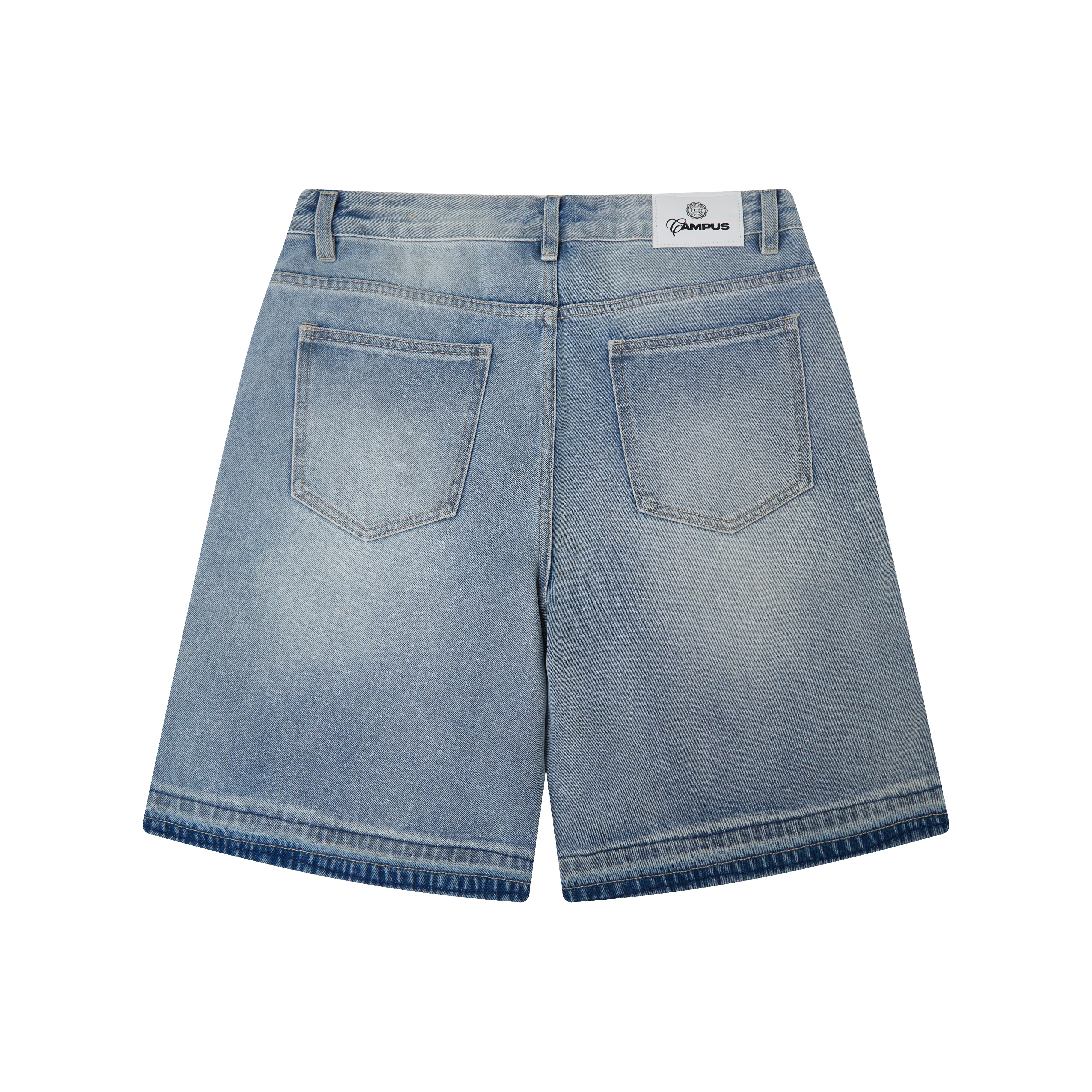 Applique Denim Short - Blue