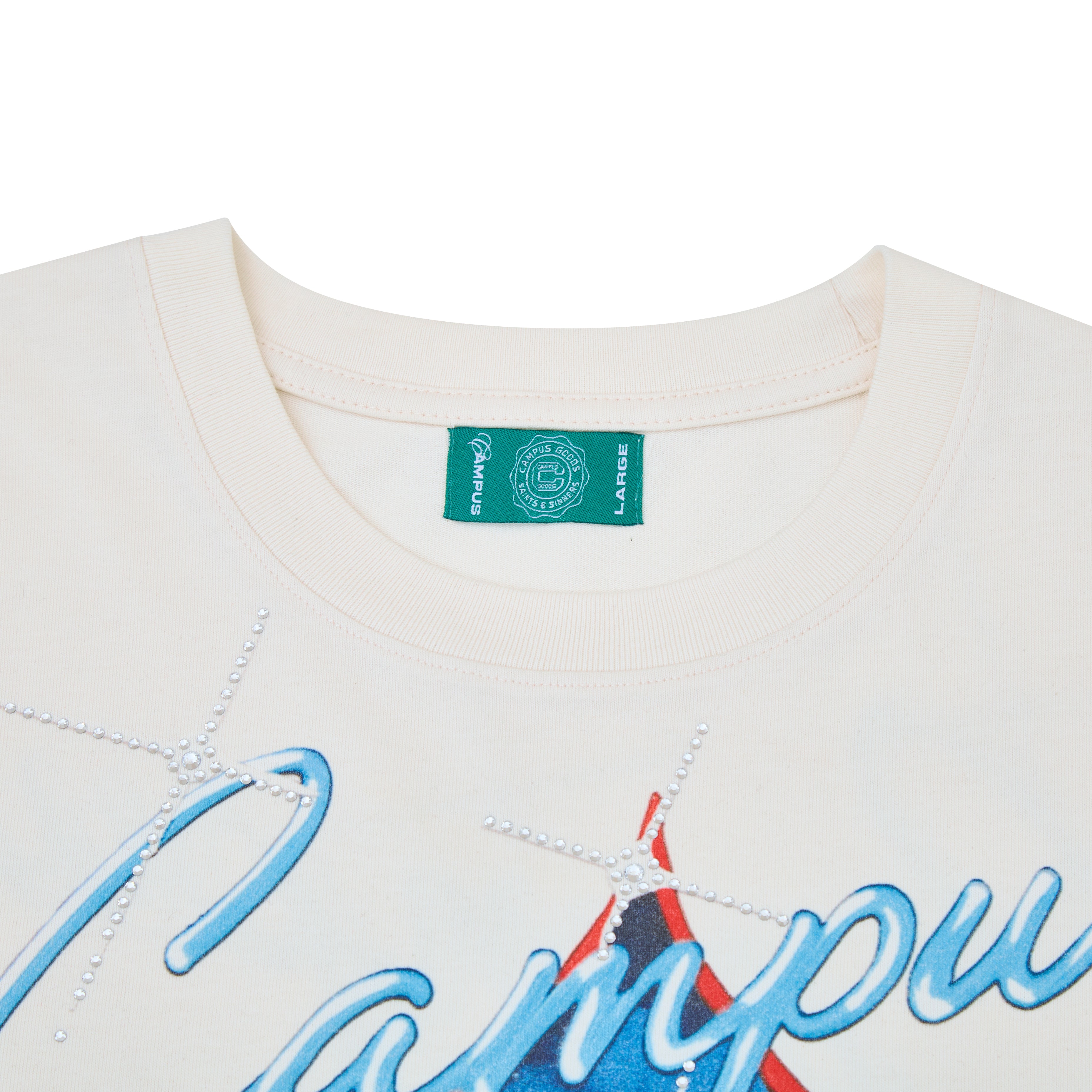 Midnight Standard Tee - Cream – Campus Goods LA