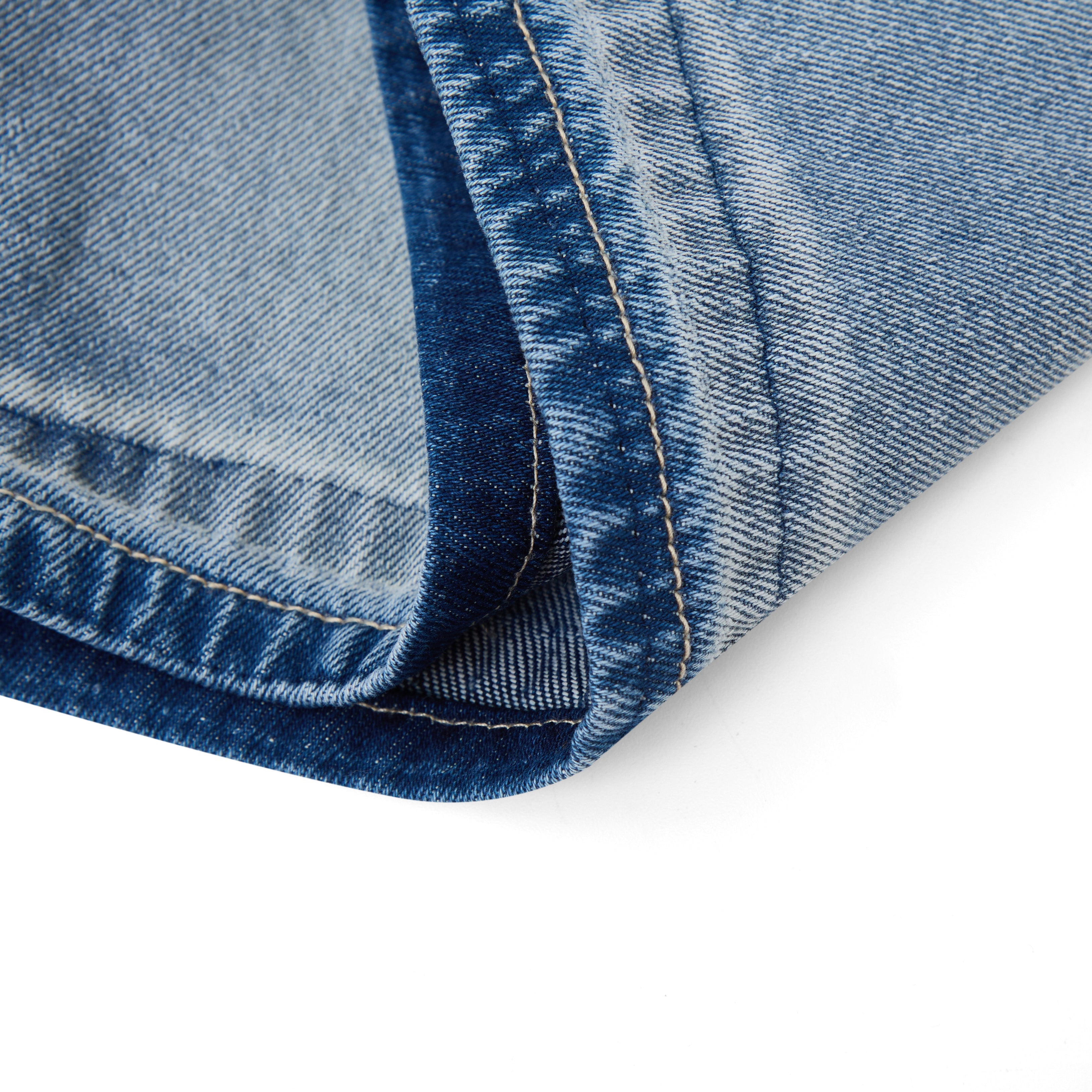 Applique Denim Short - Blue