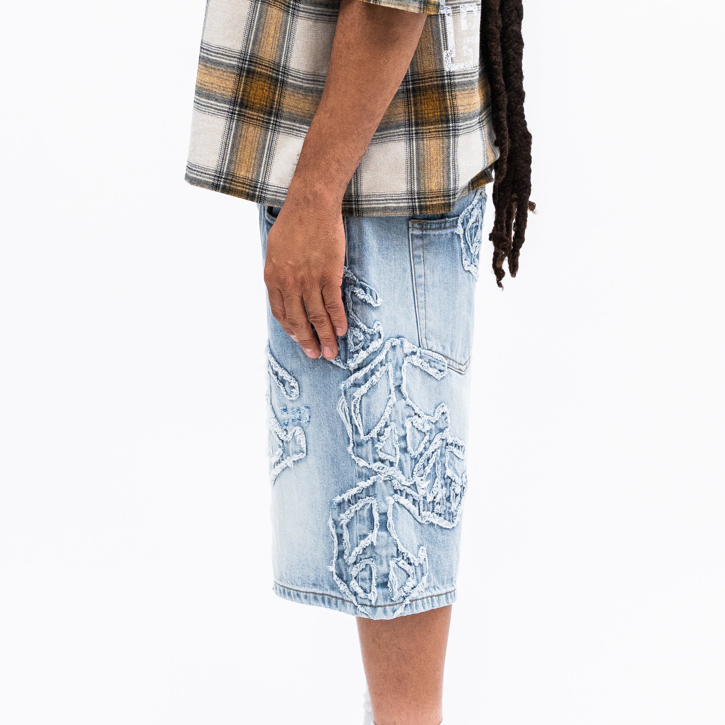 Truce Denim Jorts - Blue