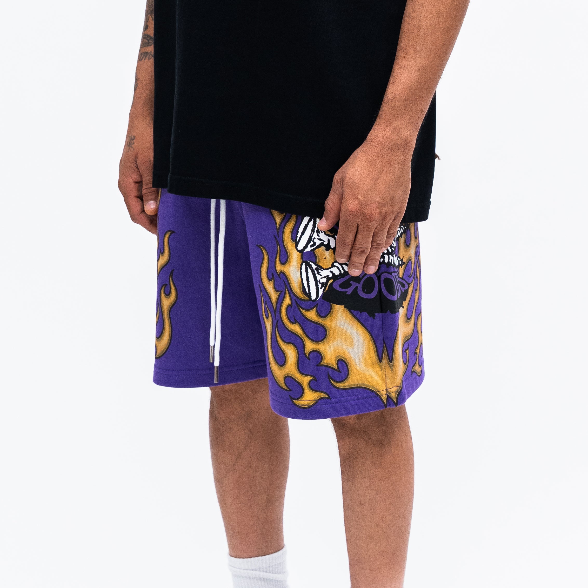 Screwed Sweat Shorts - Purple