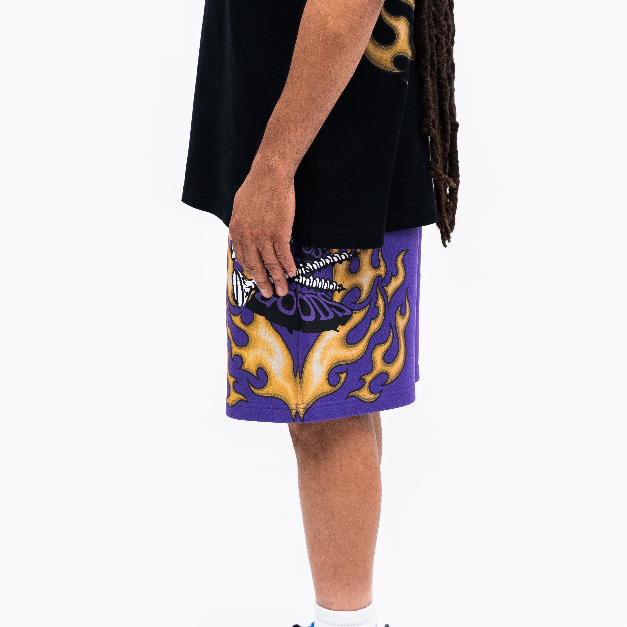 Screwed Sweat Shorts - Purple