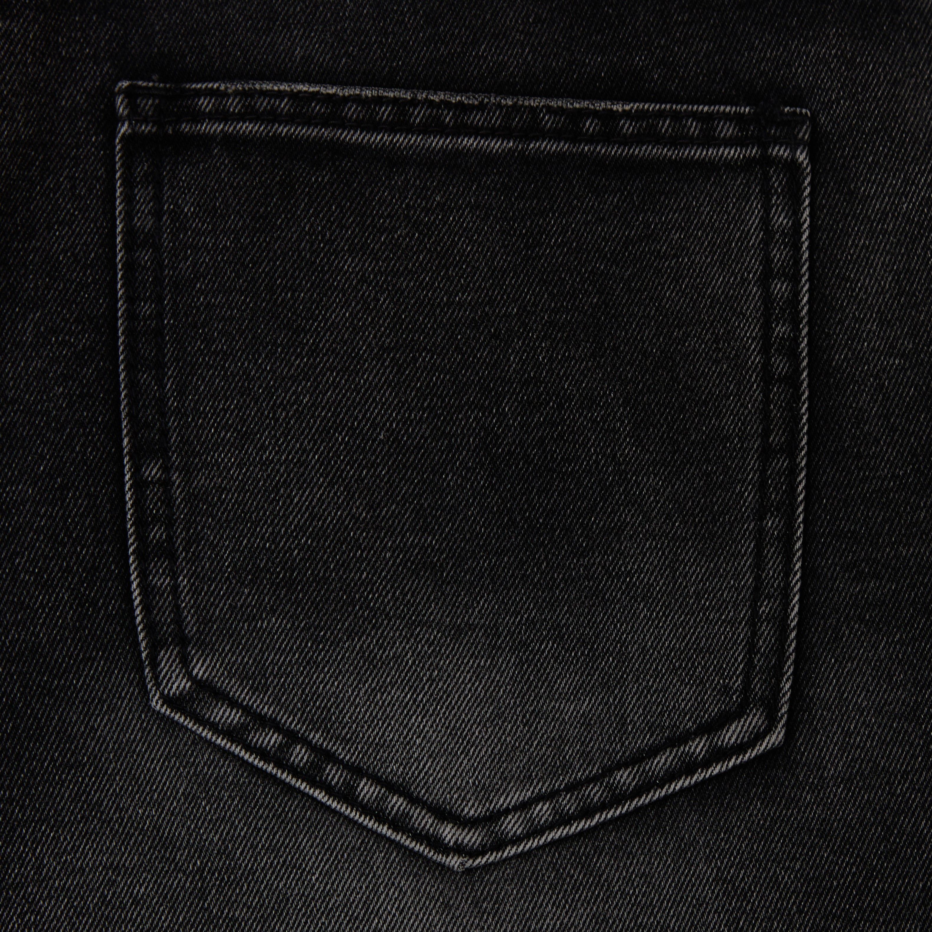 Applique Denim Short - Black