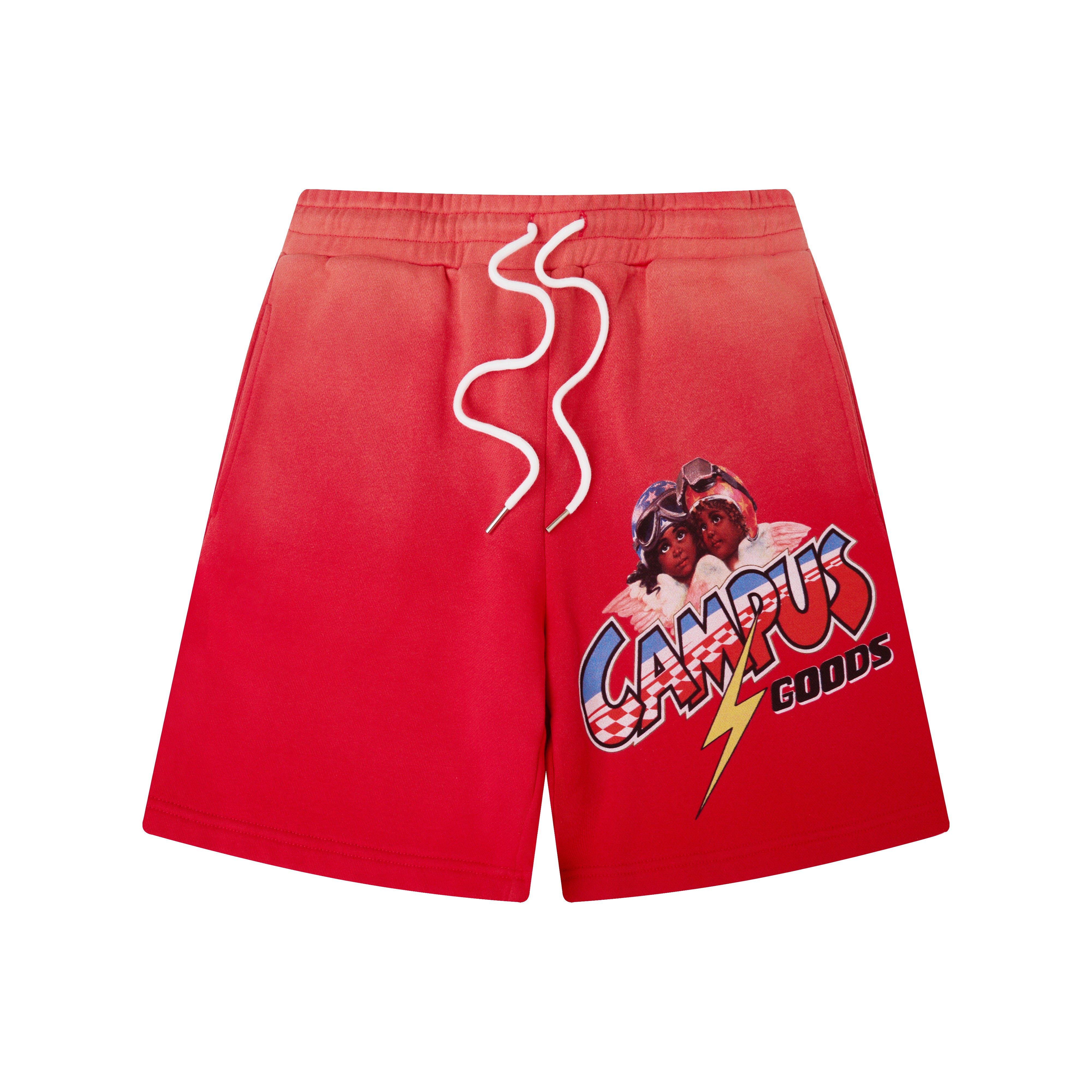 Checkpoint Terry Shorts - Sun Fade Red