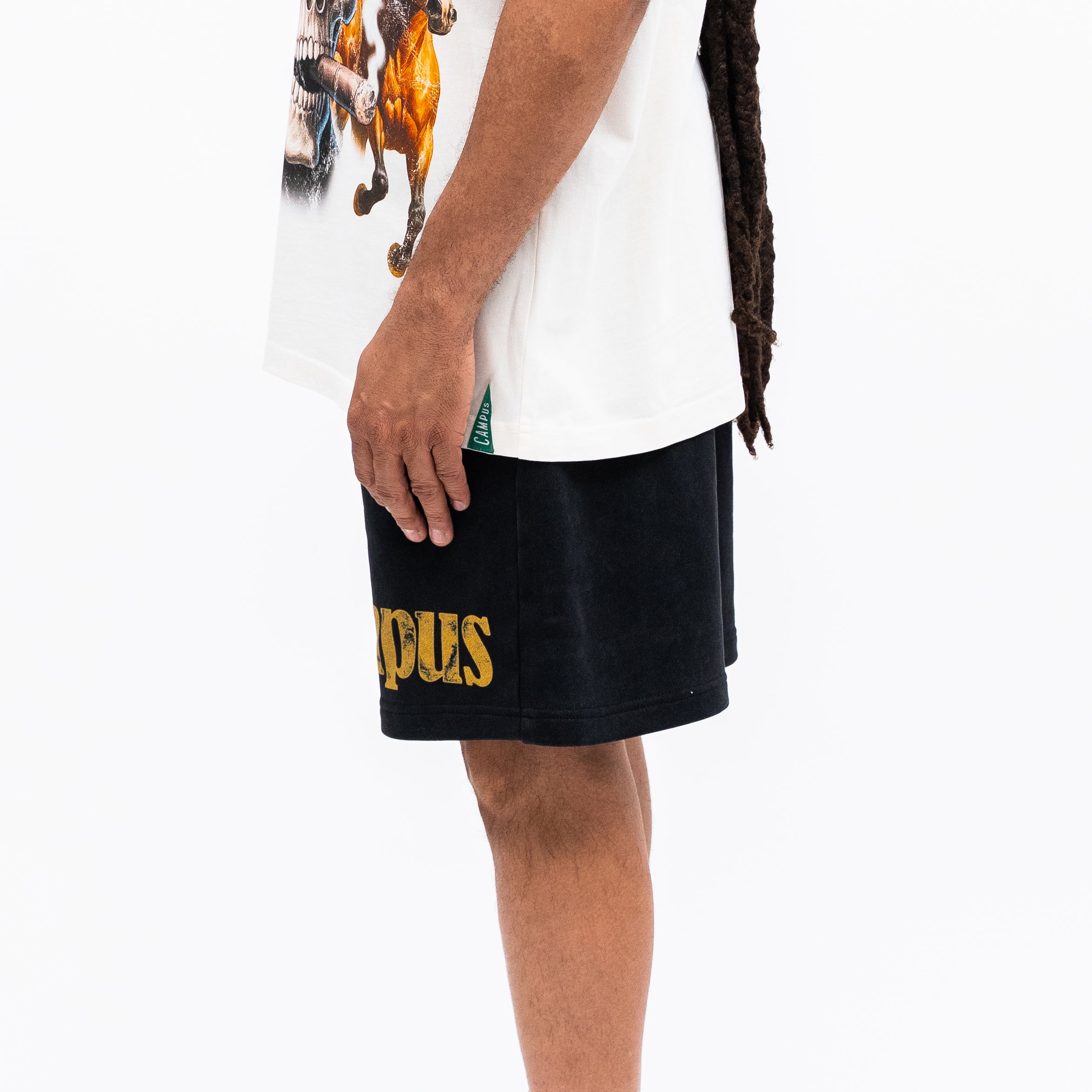 Ghost Rider Sweat Shorts - Black