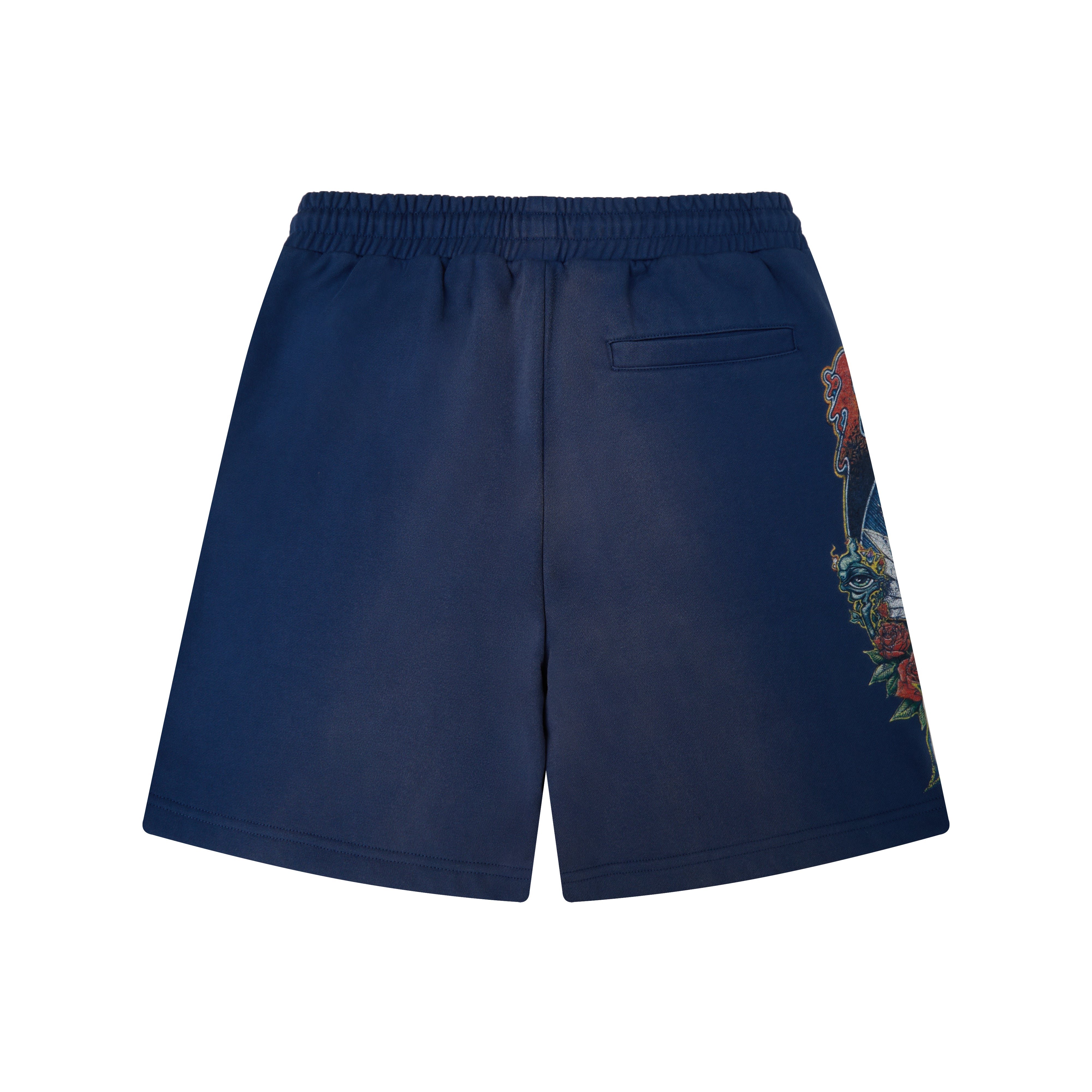 Psychedelic Terry Shorts - Sun Fade Blue