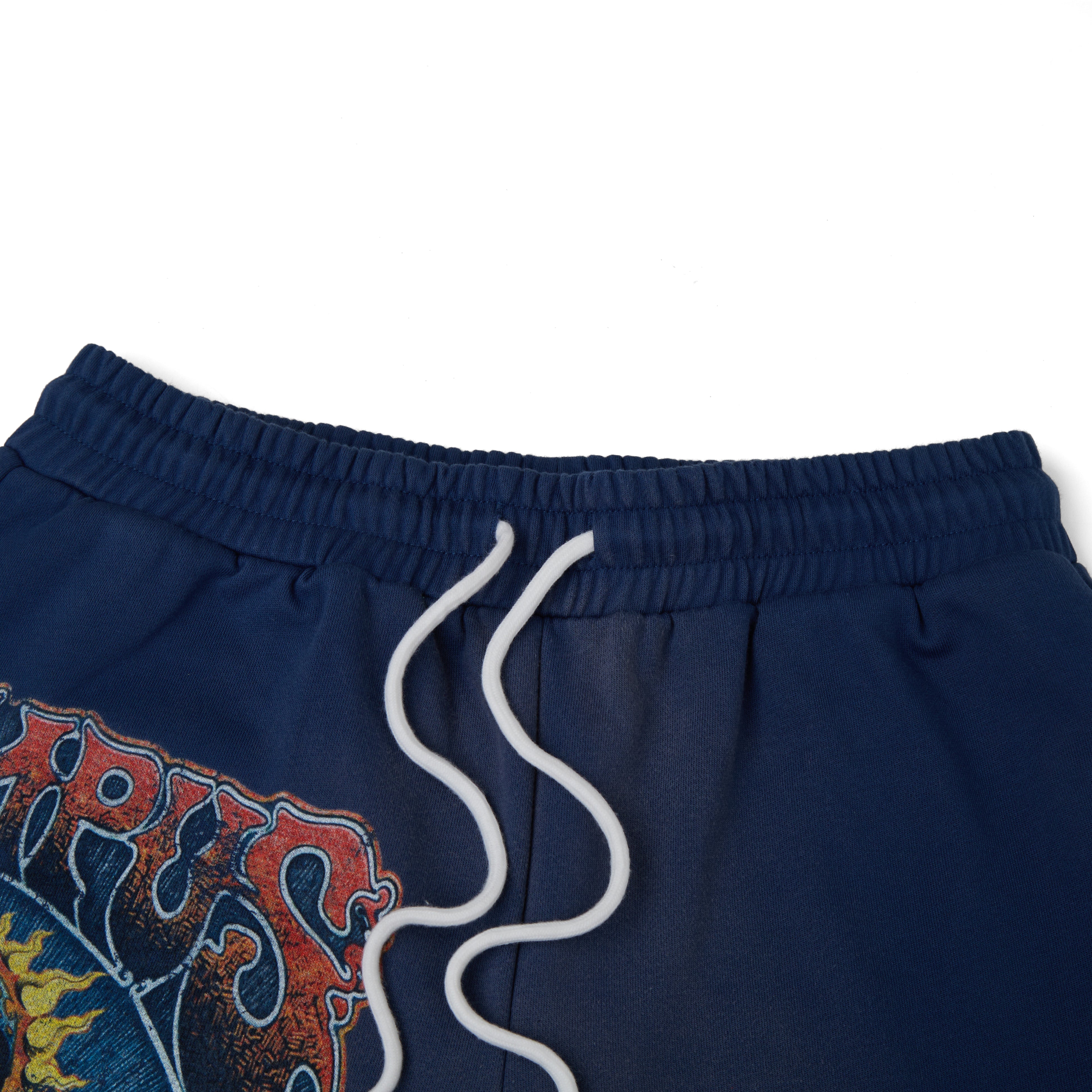 Psychedelic Terry Shorts - Sun Fade Blue