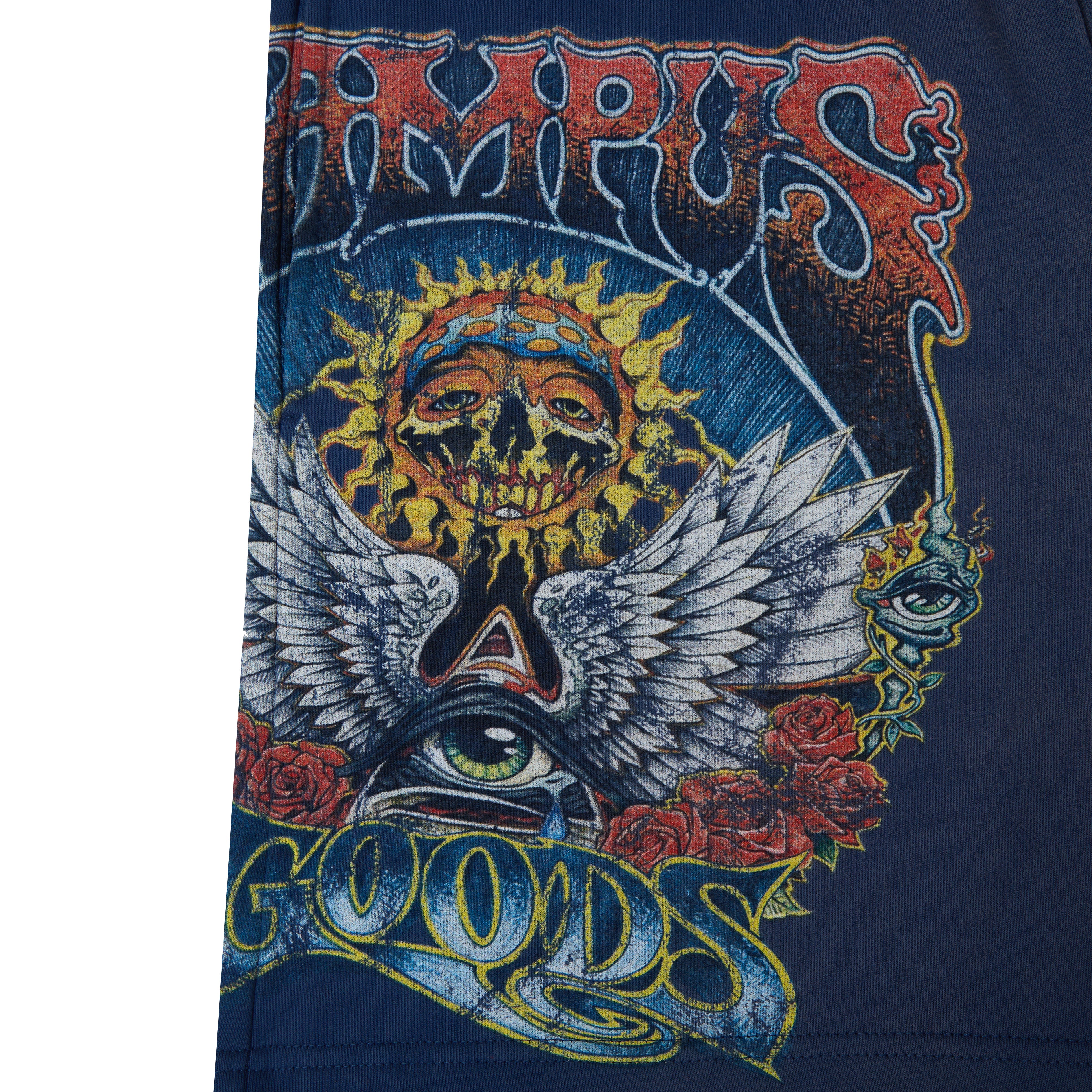 Psychedelic Terry Shorts - Sun Fade Blue