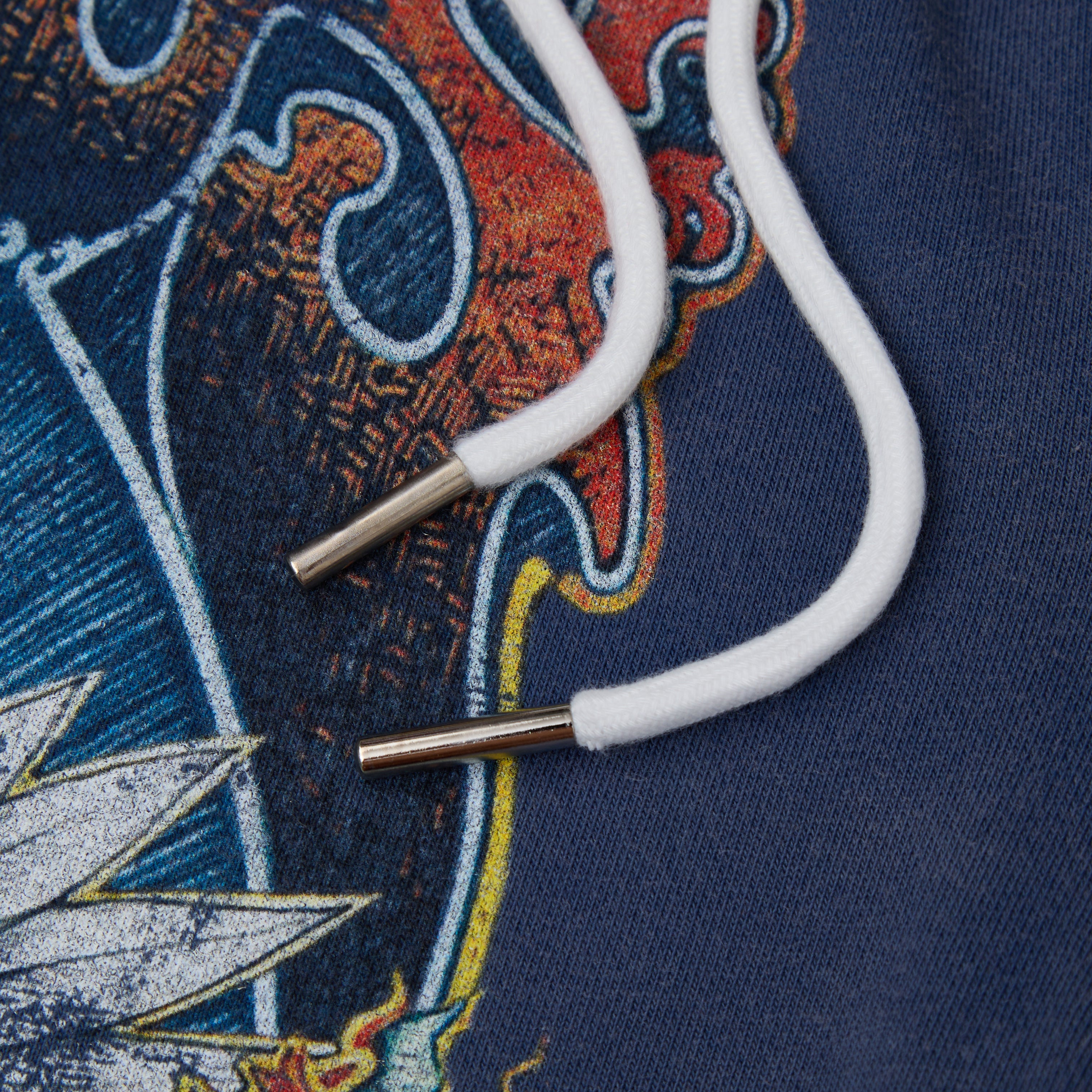 Psychedelic Terry Shorts - Sun Fade Blue