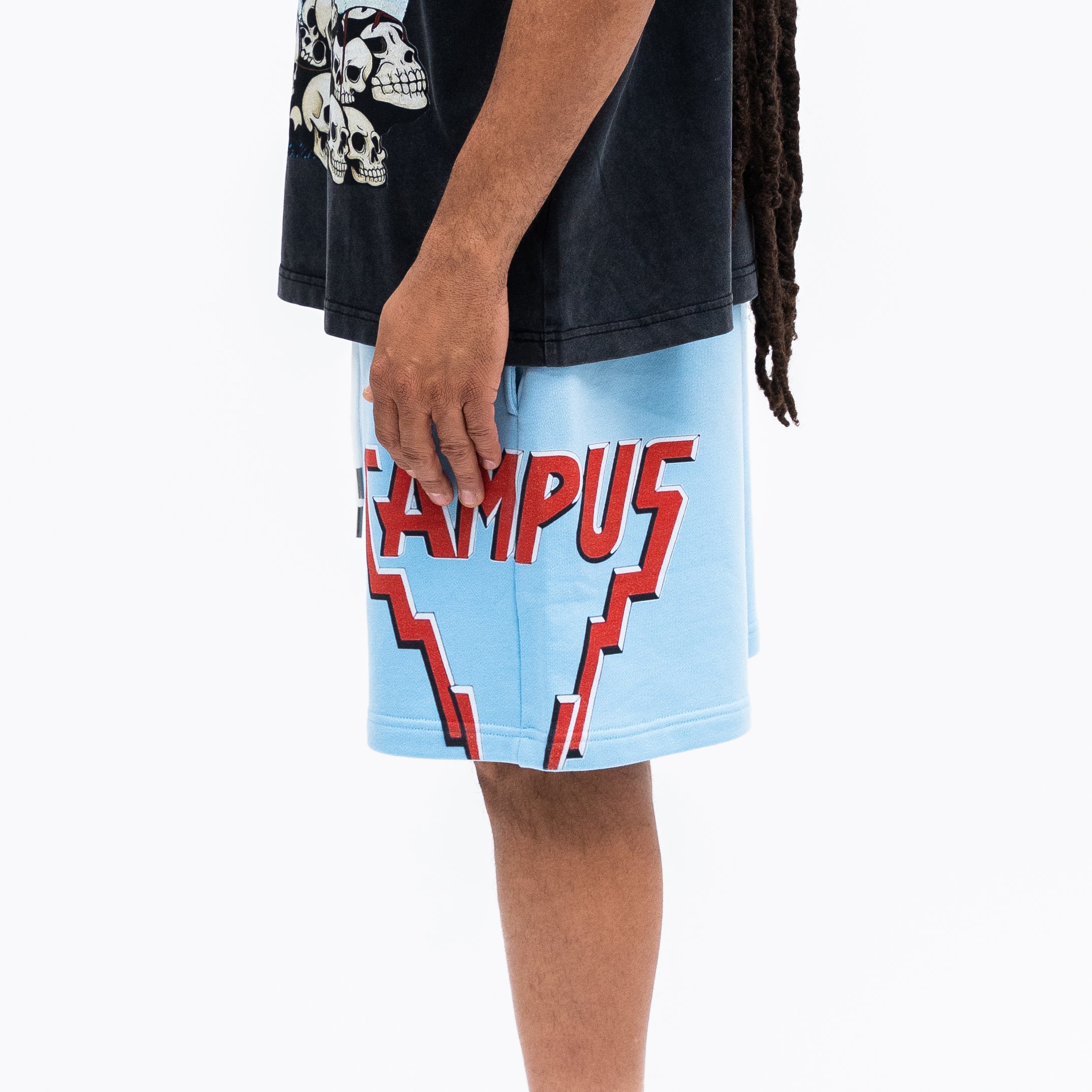 Bone Collector Sweat Shorts - Blue