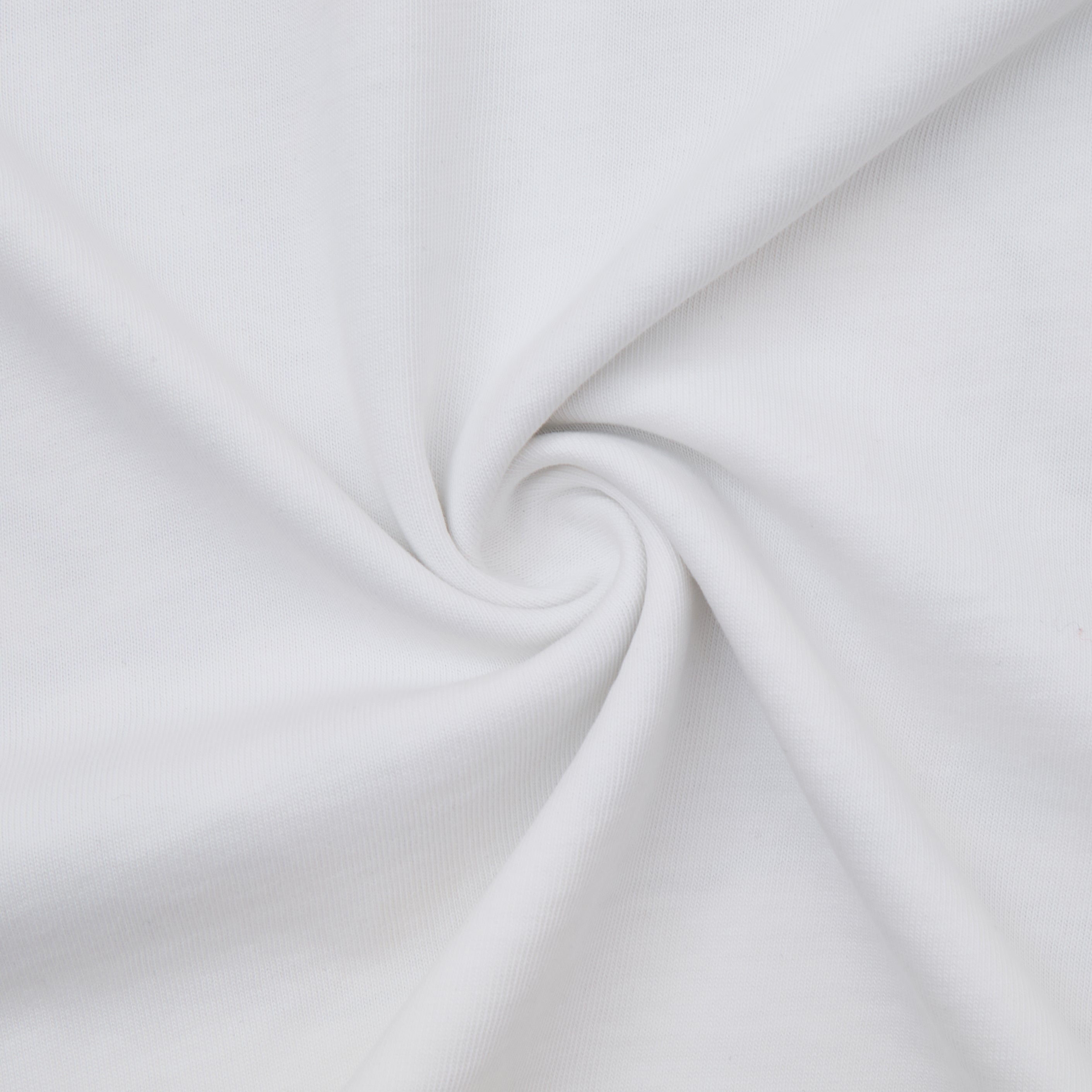 White fabric with a subtle swirl pattern