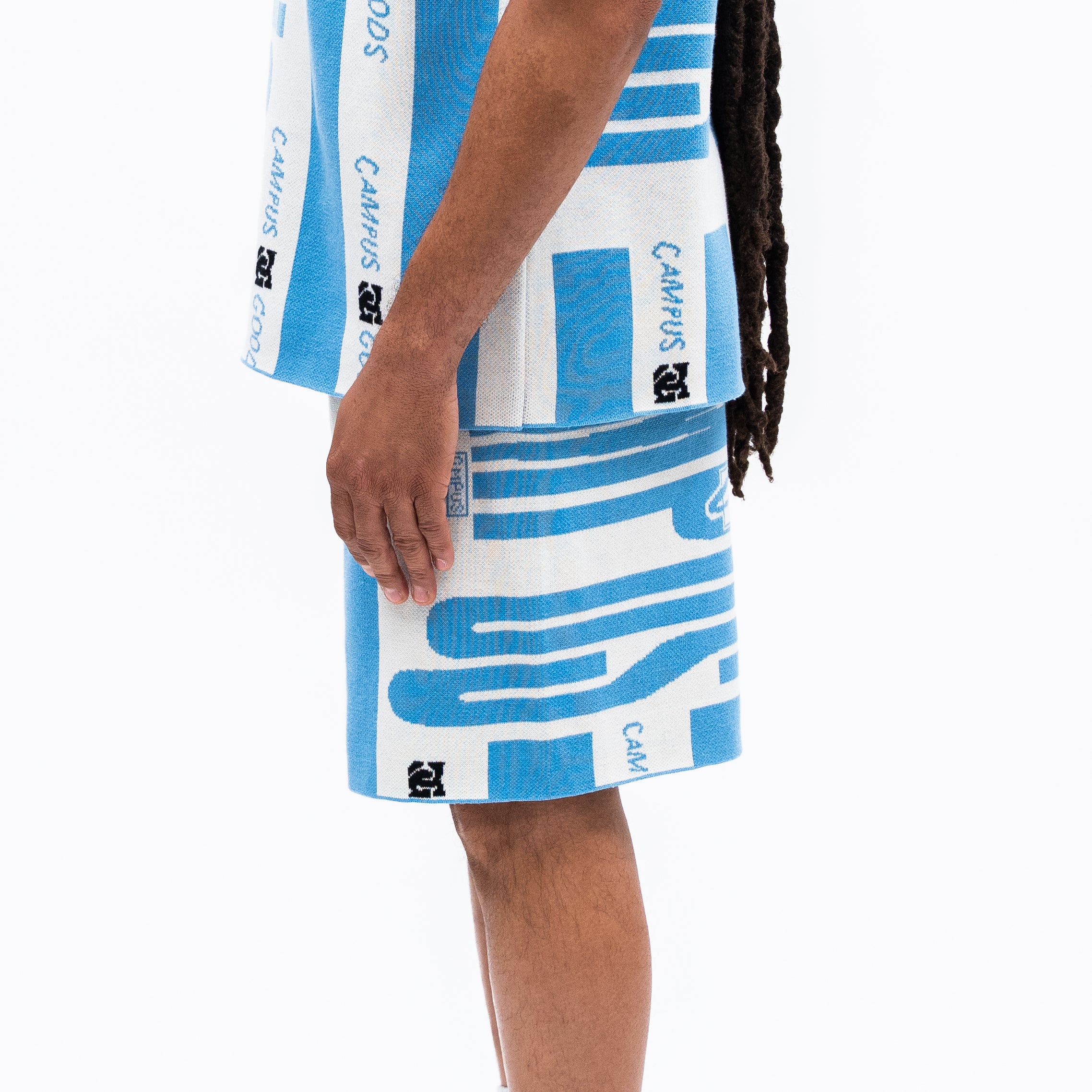 Campus Knit Shorts - Blue
