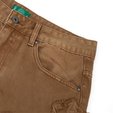 Truce Denim Jorts - Brown