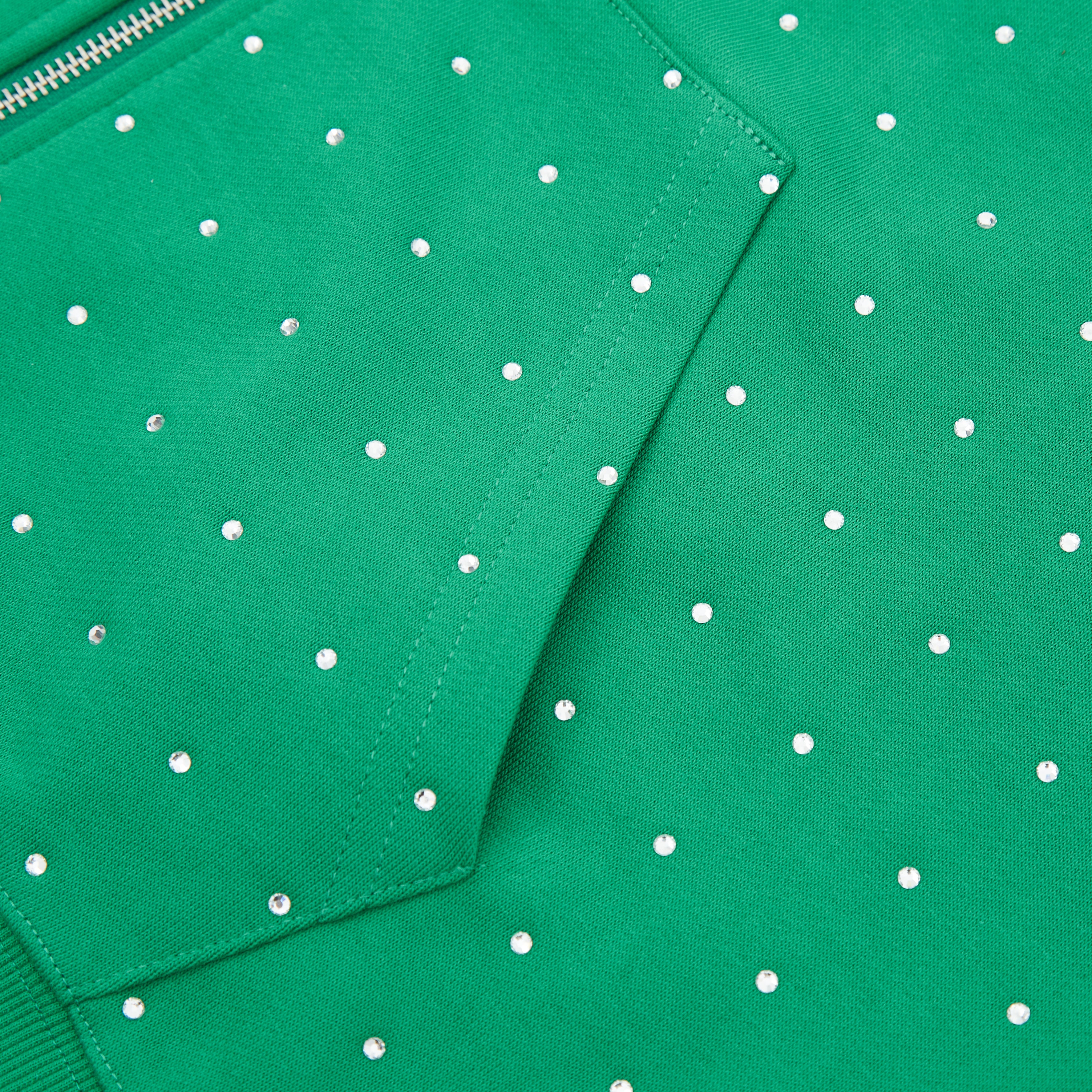 Louvre Zip Up Hoodie (Sun Fade Wash Green)