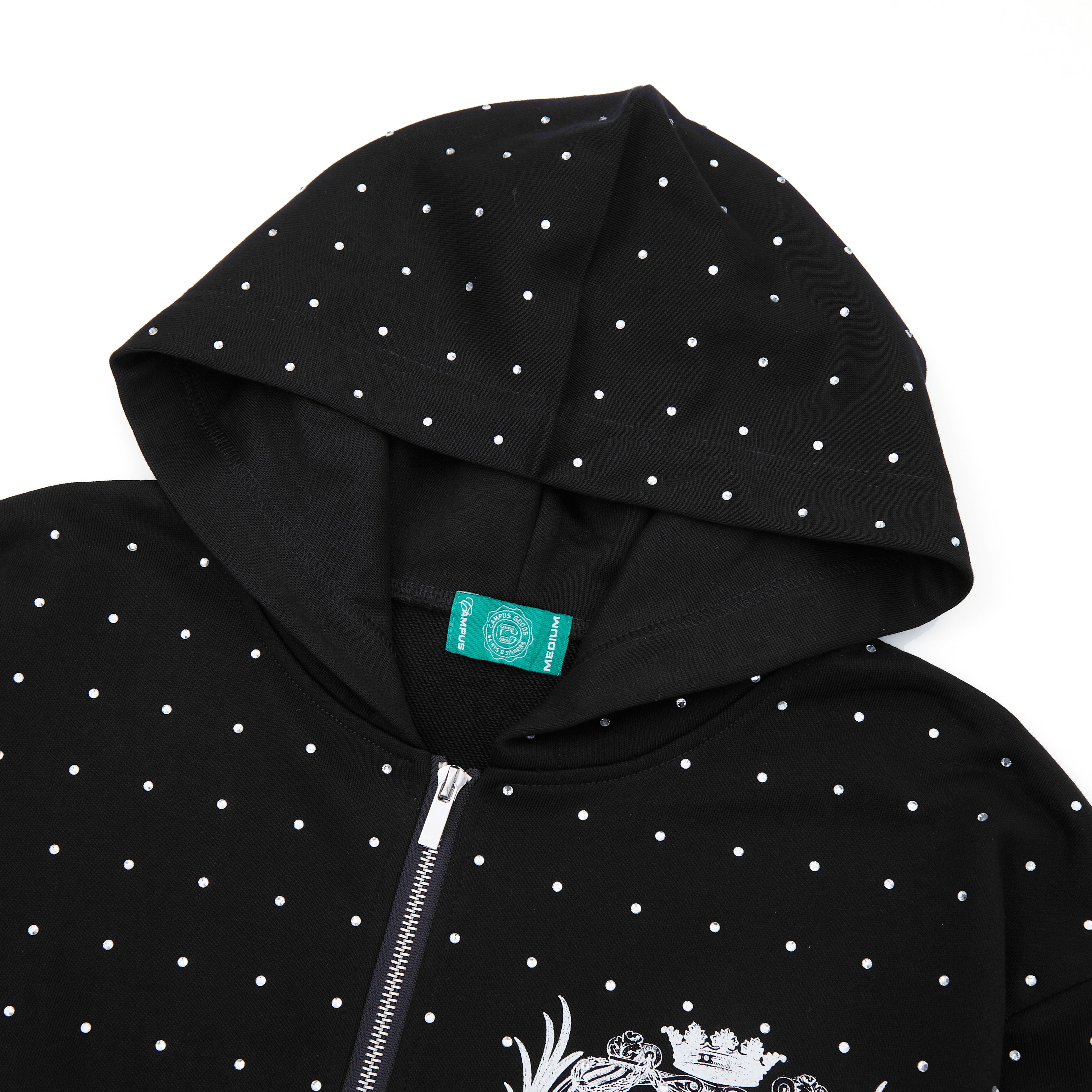 Louvre Zip Up Hoodie (Black)