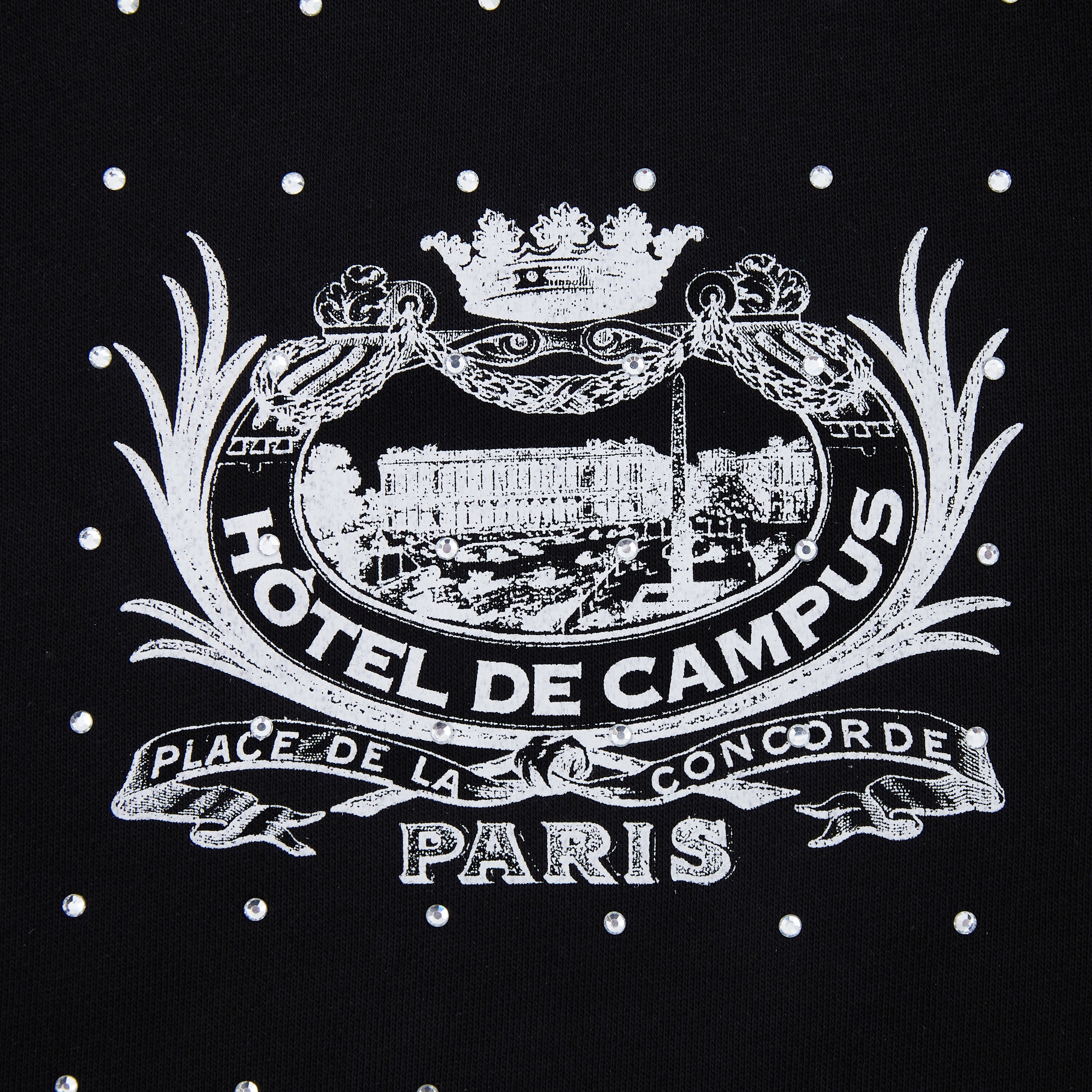 Louvre Zip Up Hoodie (Black)