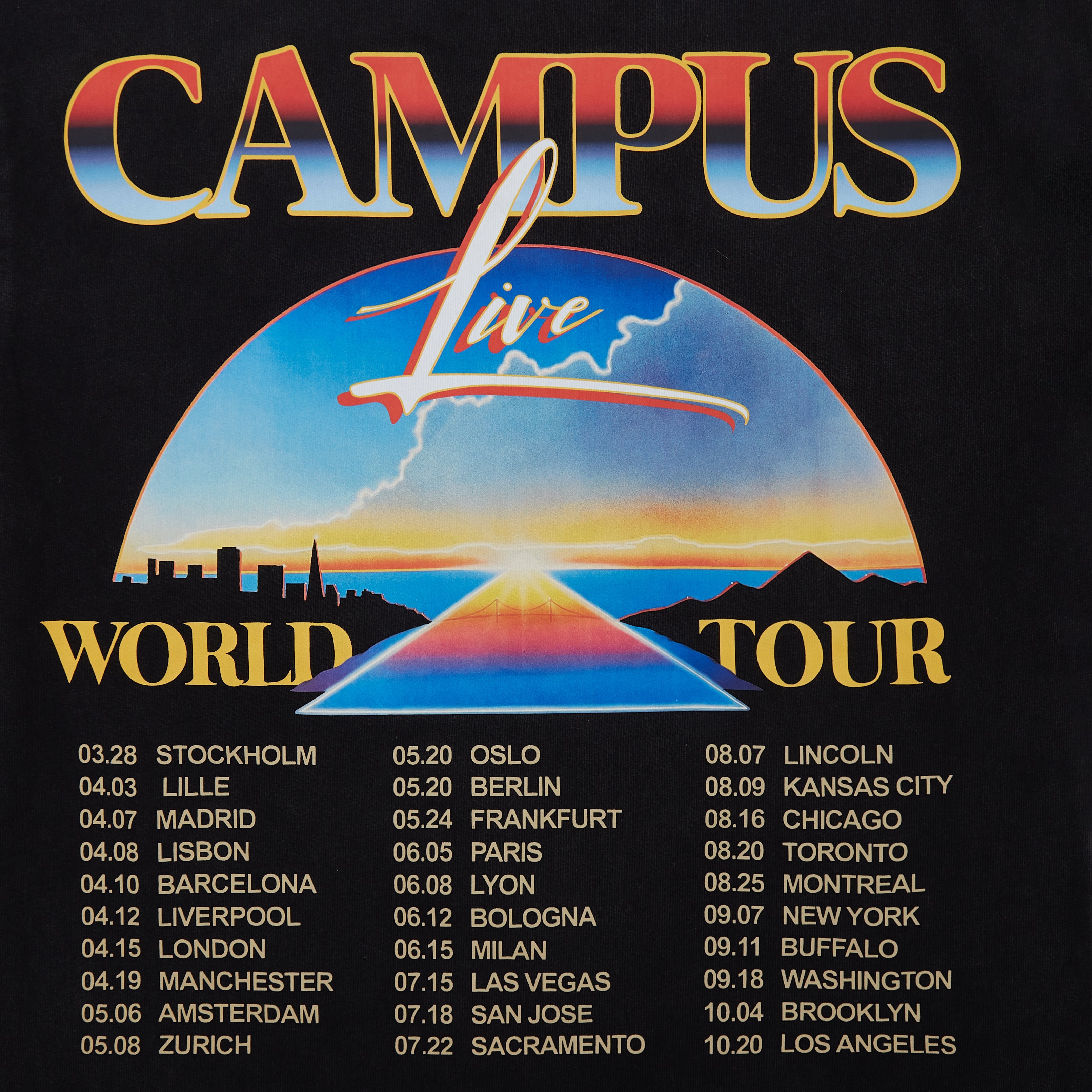 World Tour Tee (Vintage Black)