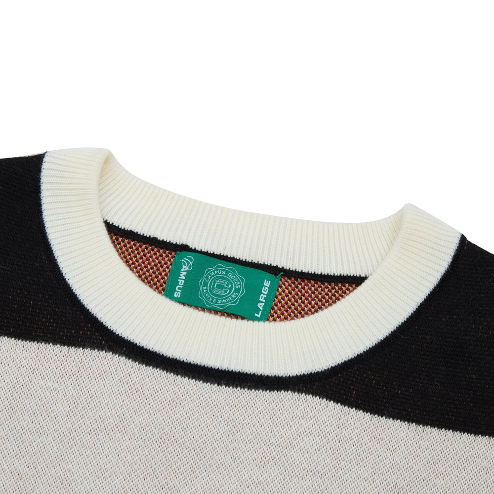 Mascot Knitted Crewneck (Black/White)