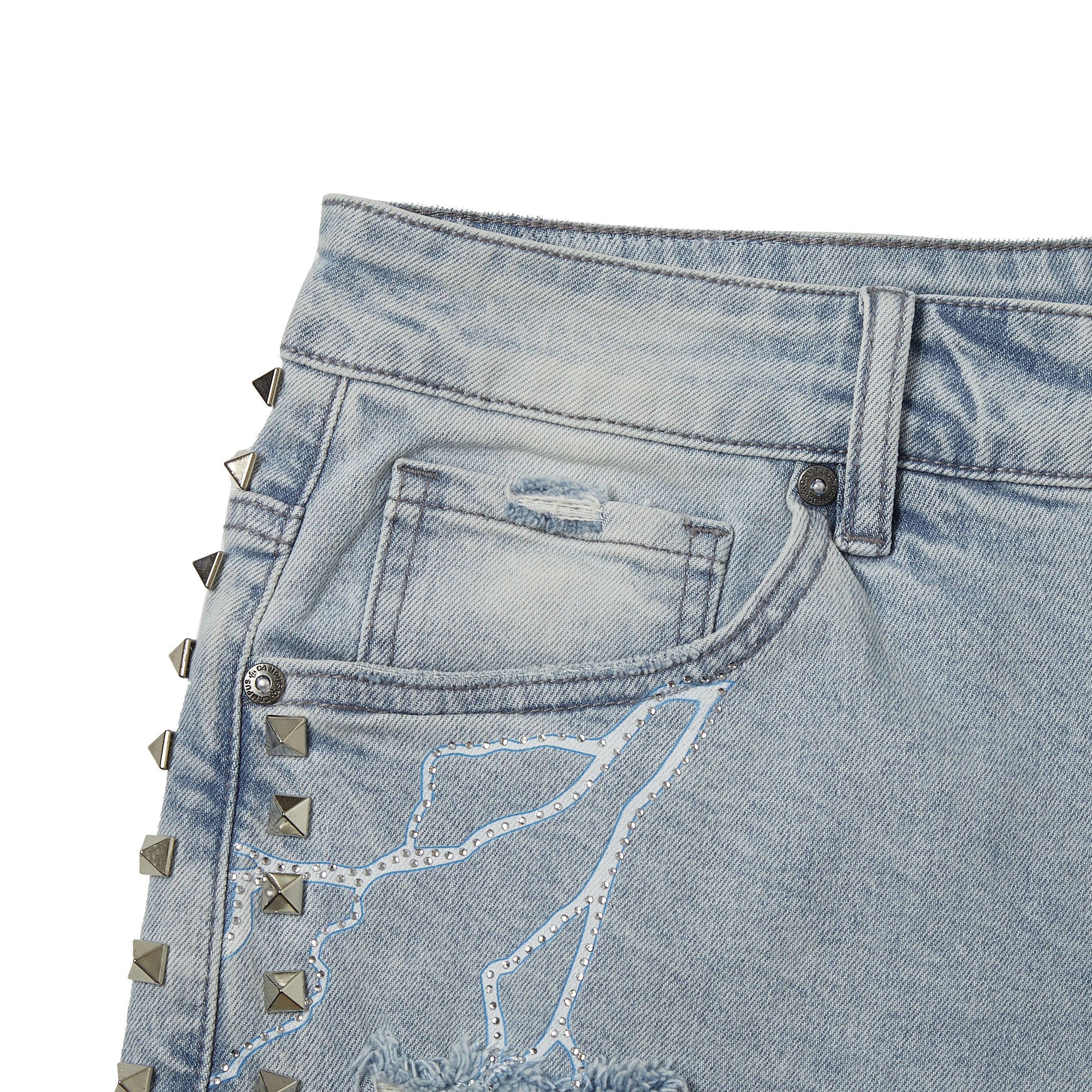 Electric Storm Jorts (Blue Wash)