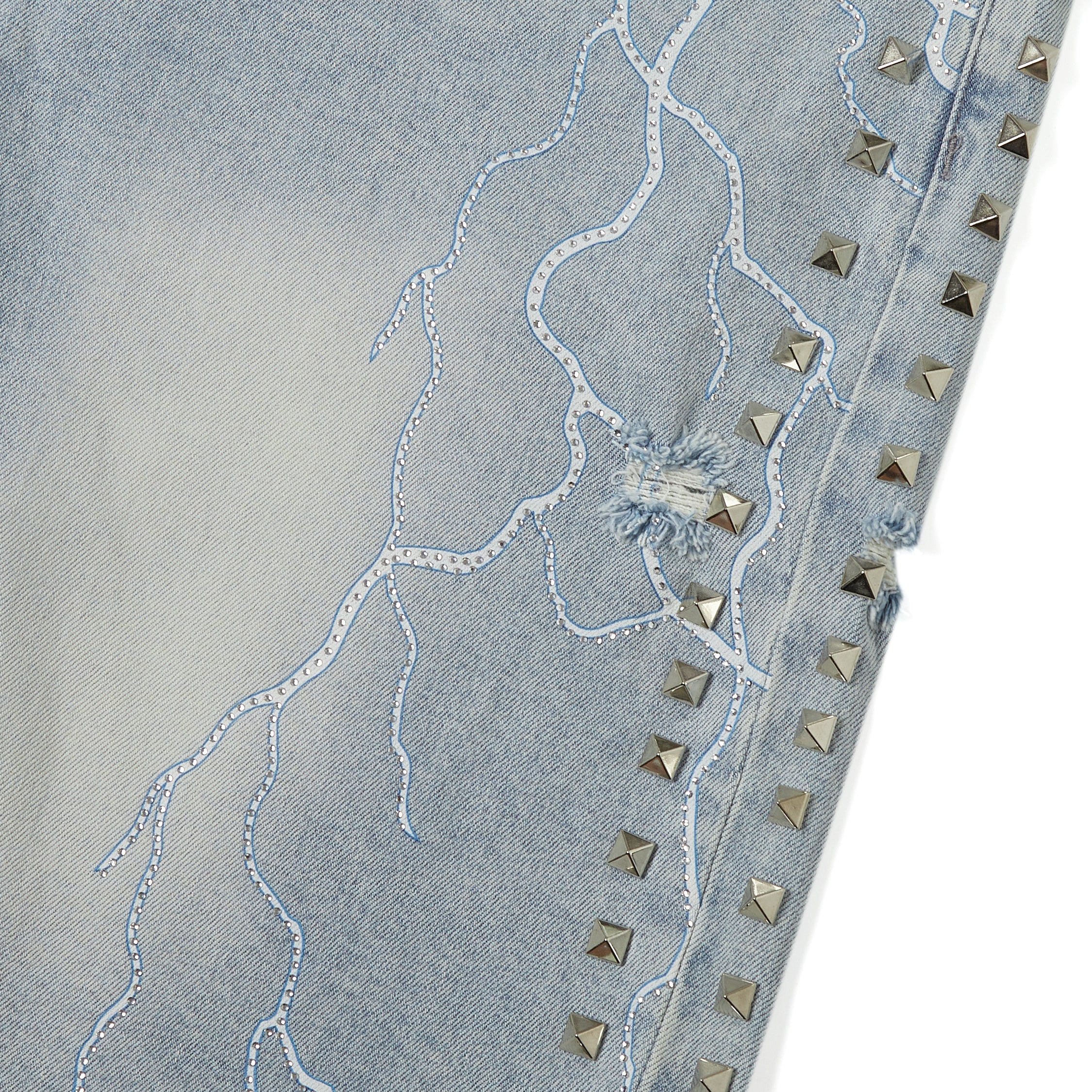 Electric Storm Jorts (Blue Wash)