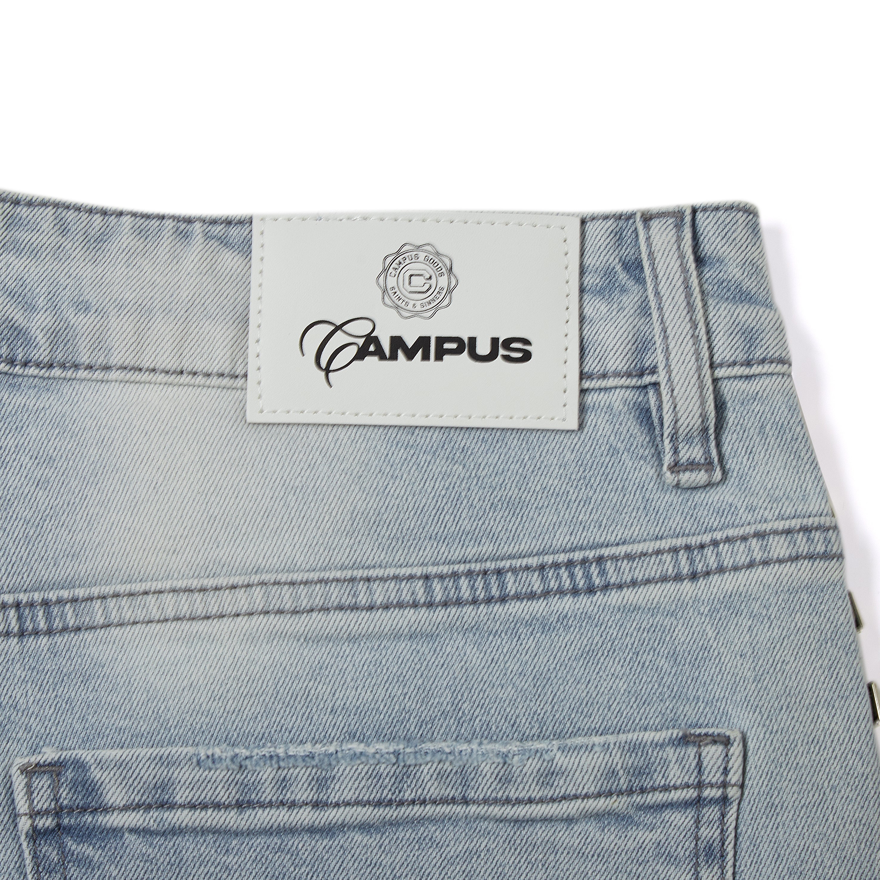 Electric Storm Jorts (Blue Wash)