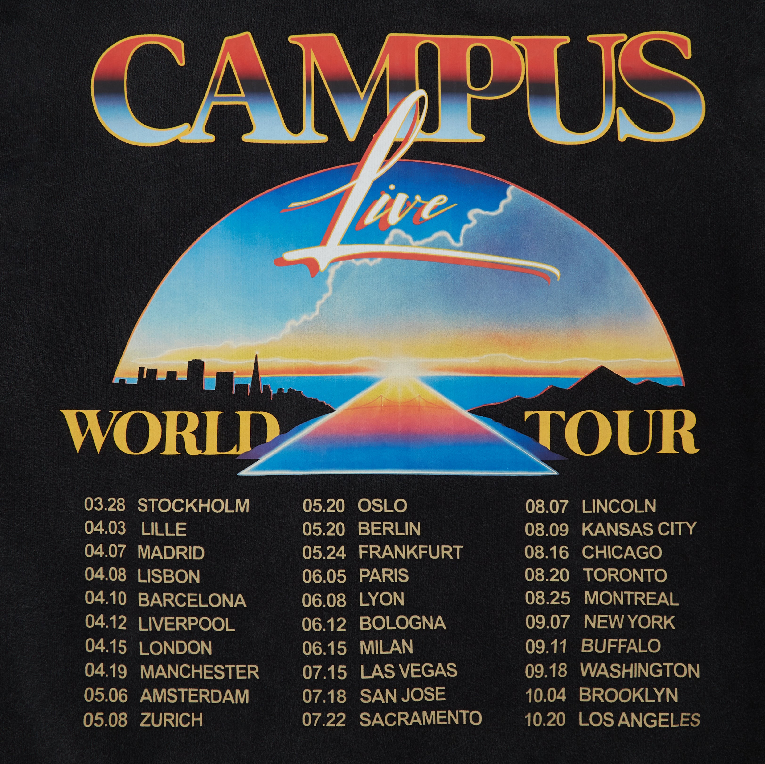 World Tour Hoodie (Vintage Black)