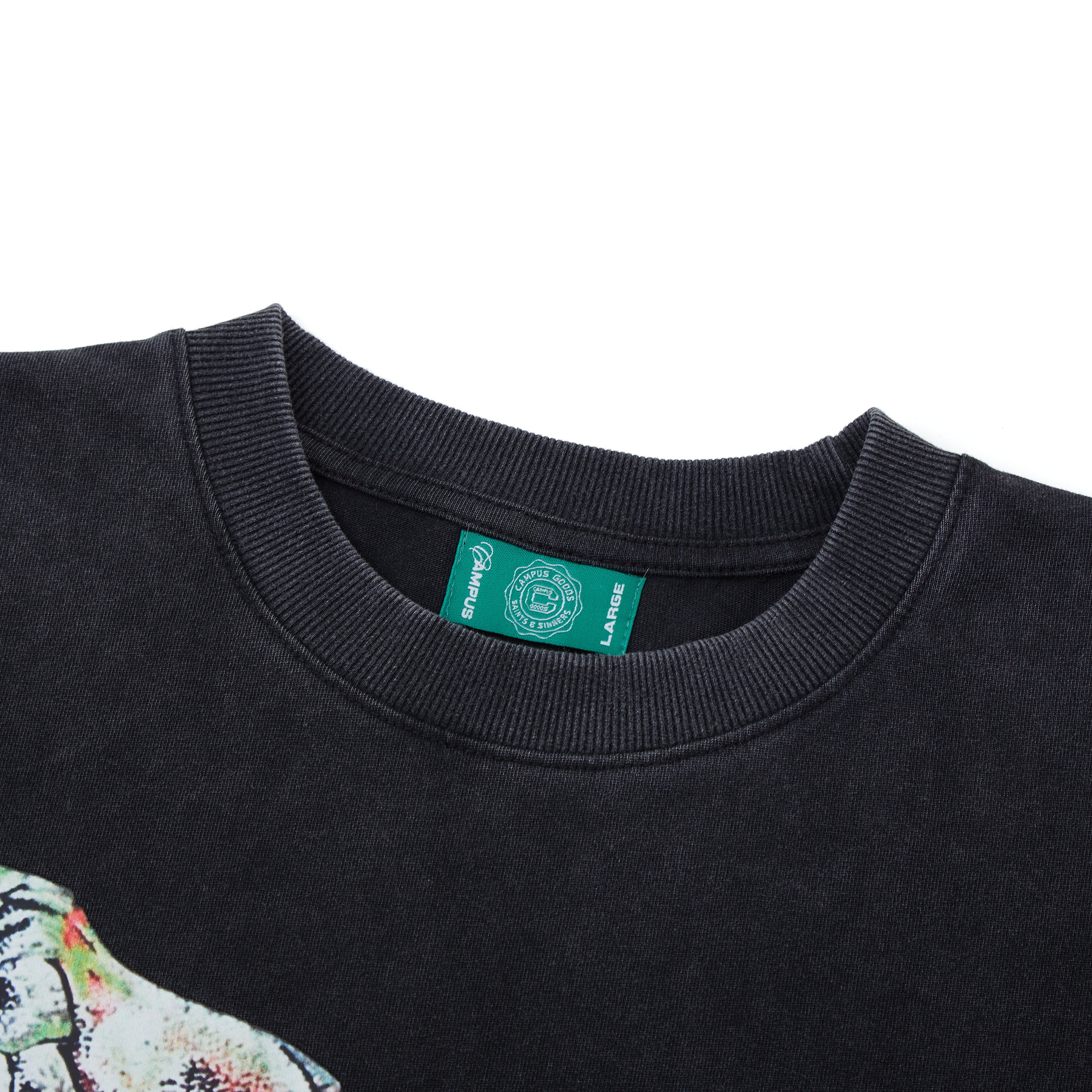 OFTR Crop Tee (Vintage Black)