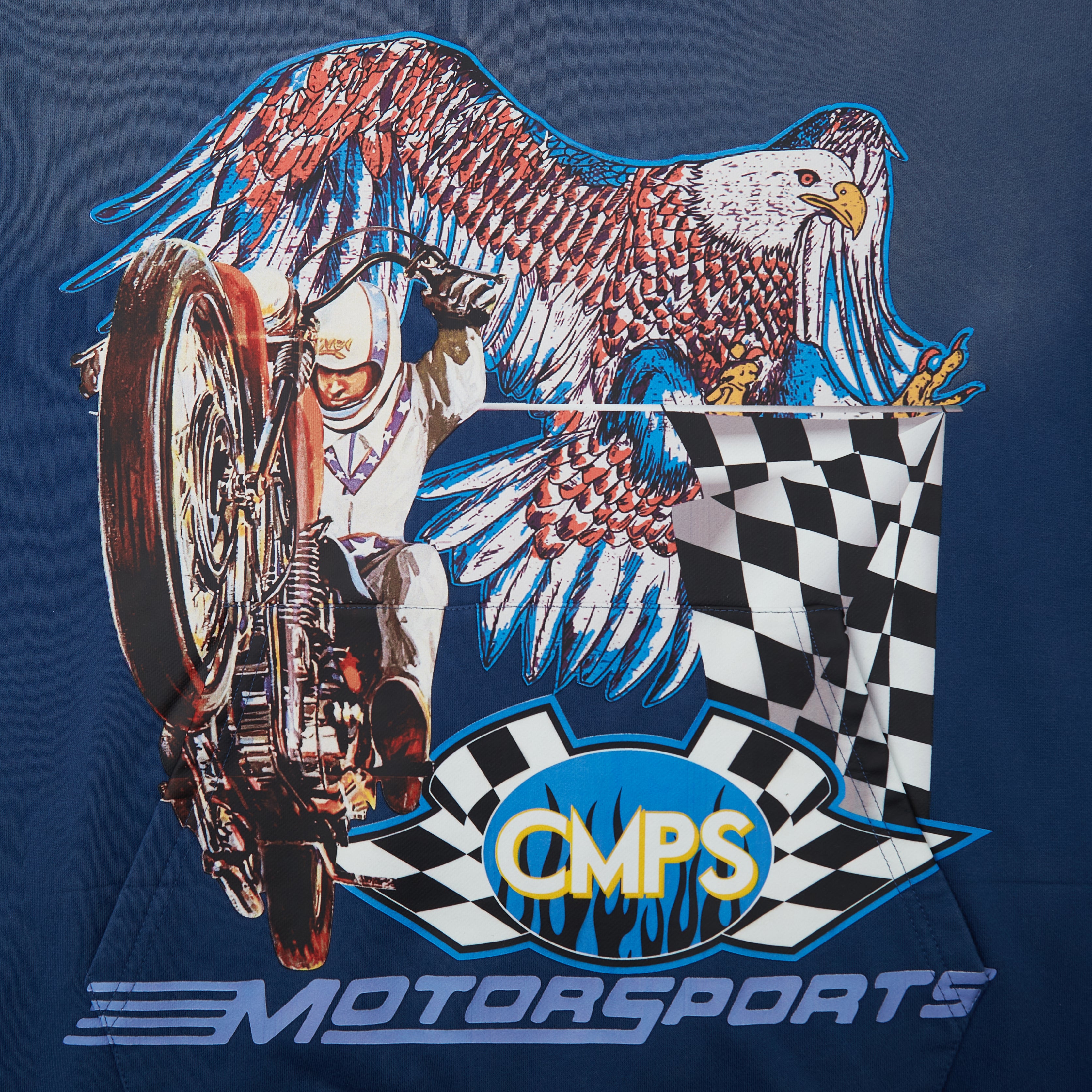 Motor Sports Hoodie (Sun Fade Blue)