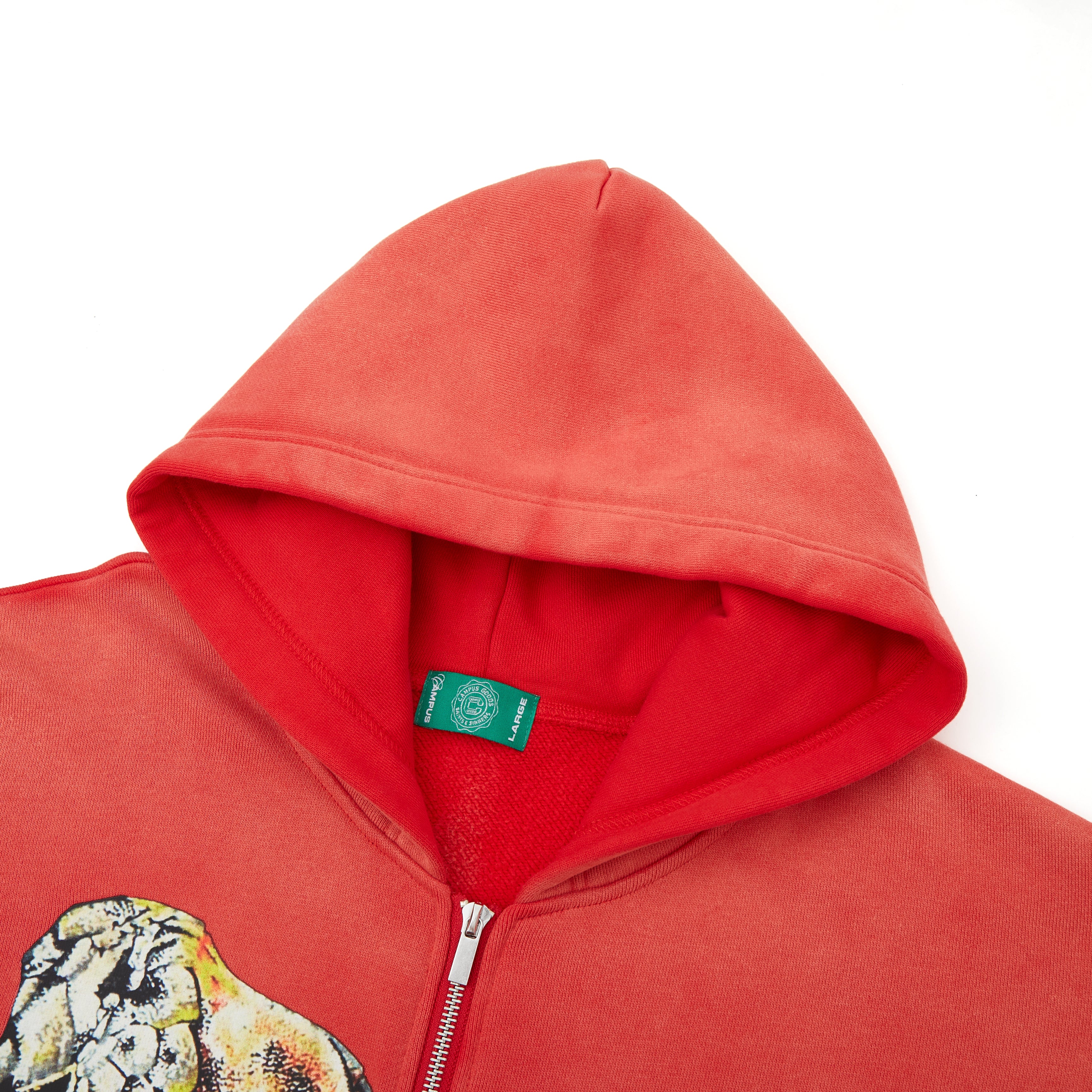 OFTR Zip Up Hoodie (Sun Fade Red)