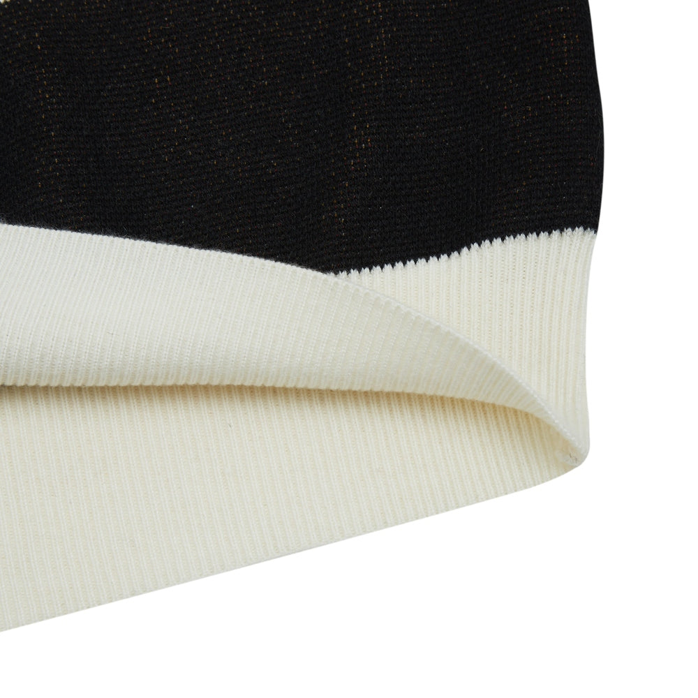 Mascot Knitted Crewneck (Black/White)