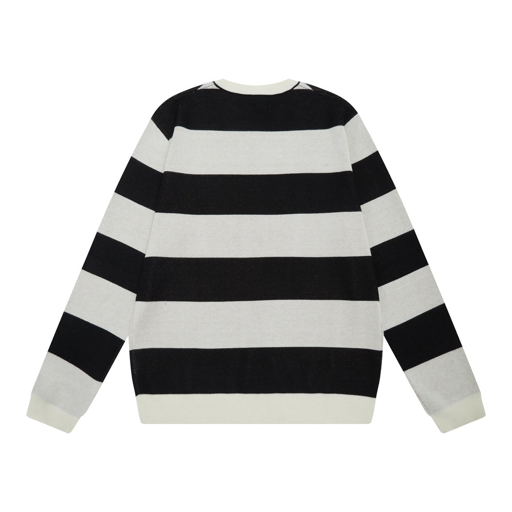 Mascot Knitted Crewneck (Black/White)