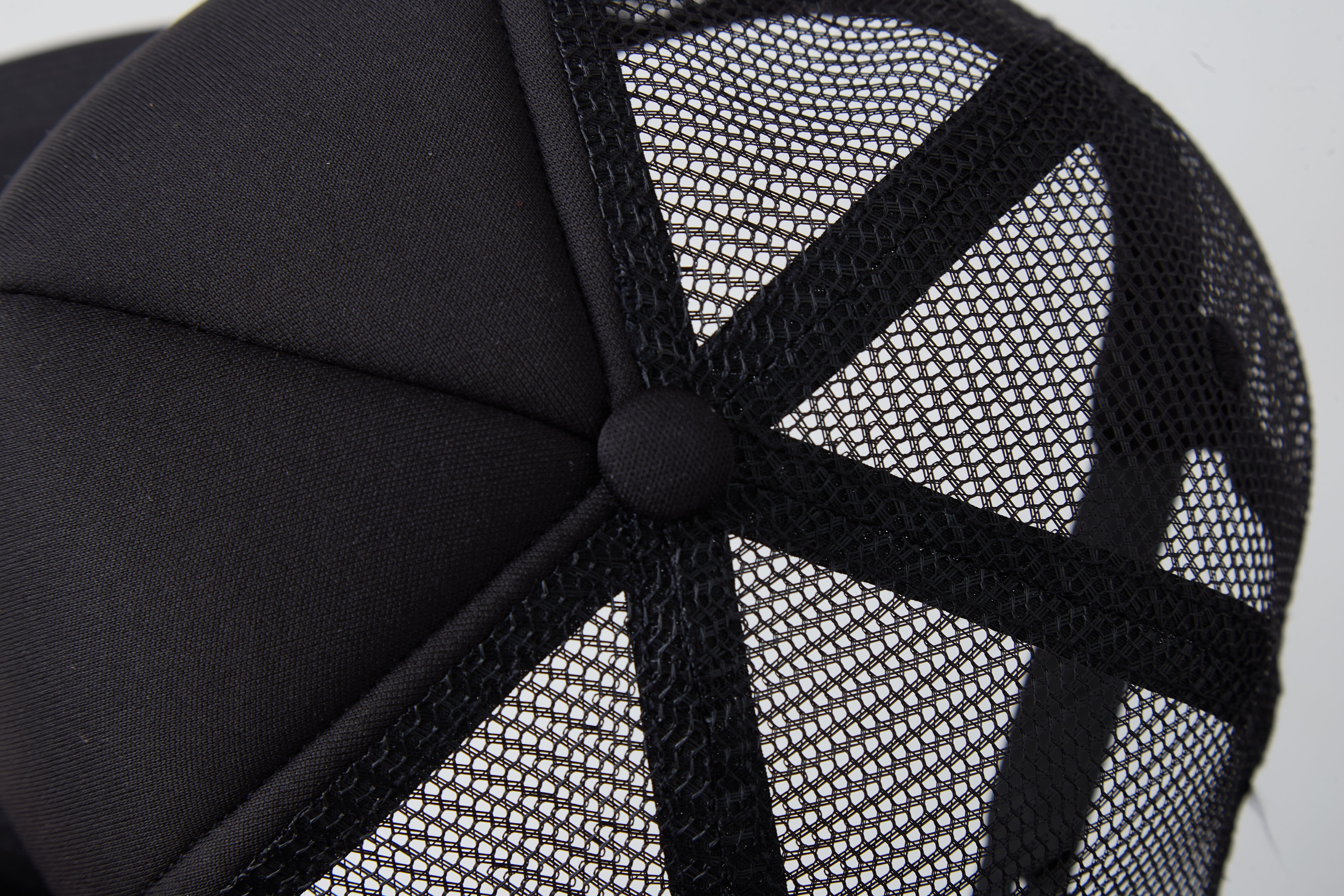 Road Trip Trucker Snapback Hat (Black/Black)