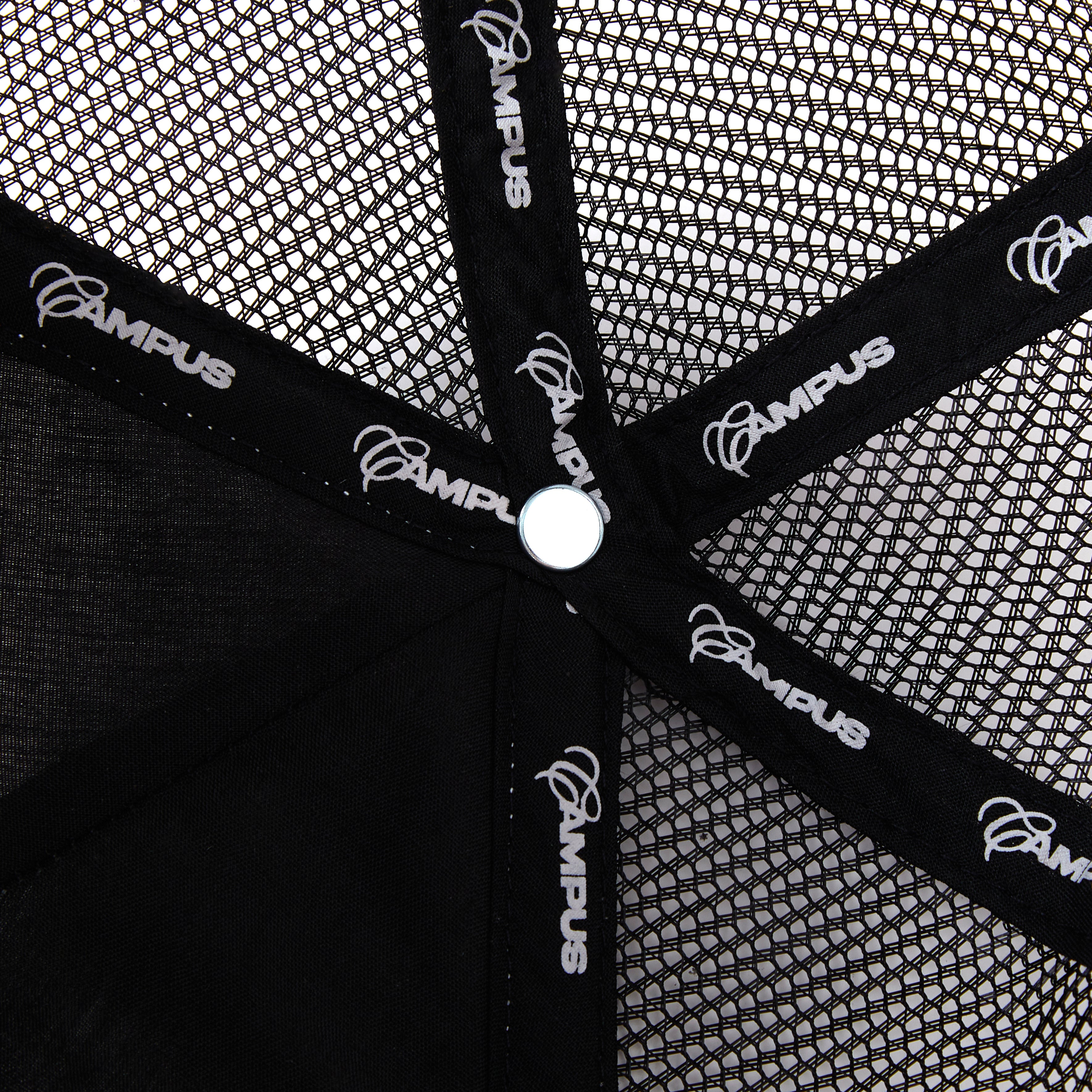 Road Trip Trucker Snapback Hat (Black/Black)