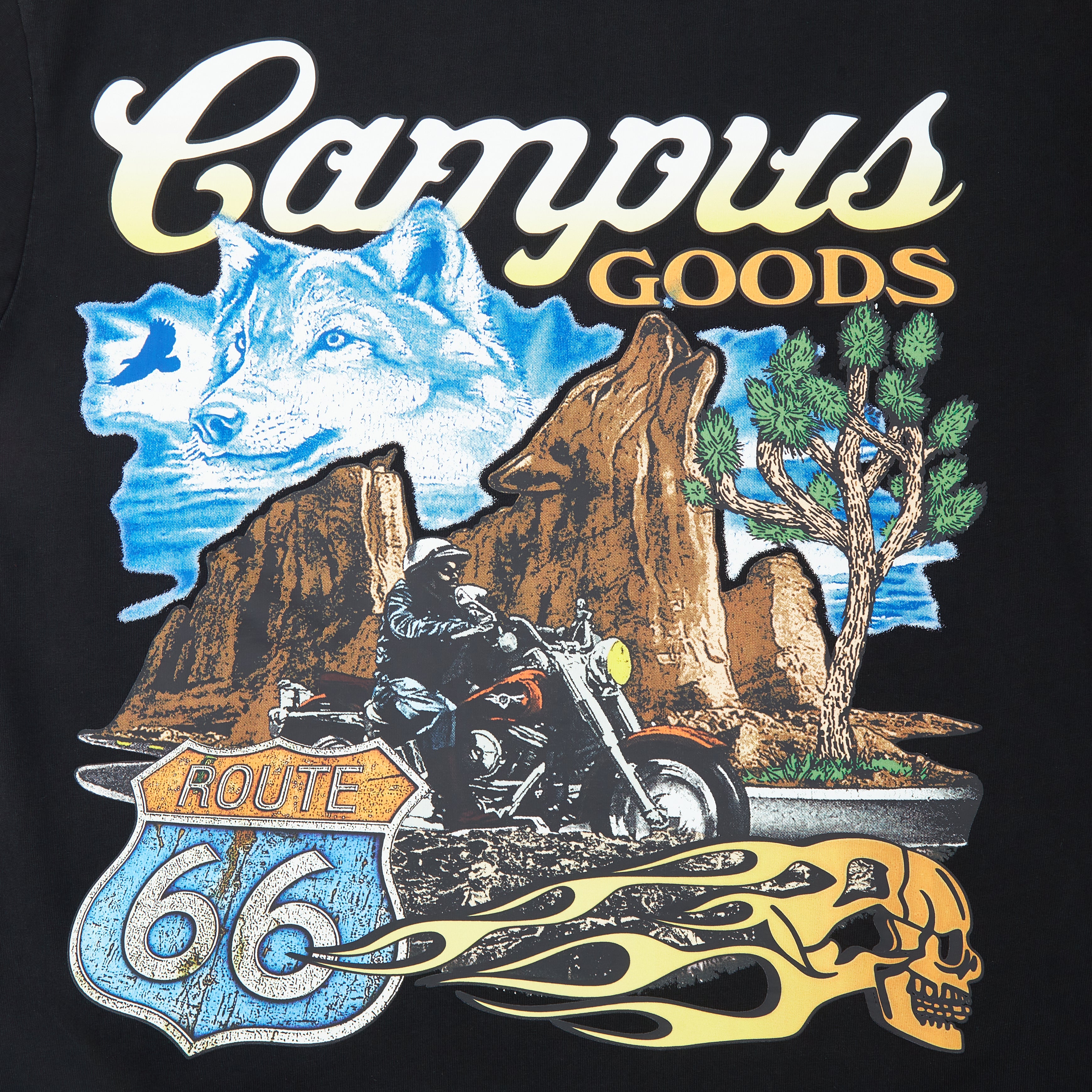 Road Trip Tee Vintage Wash (Black)