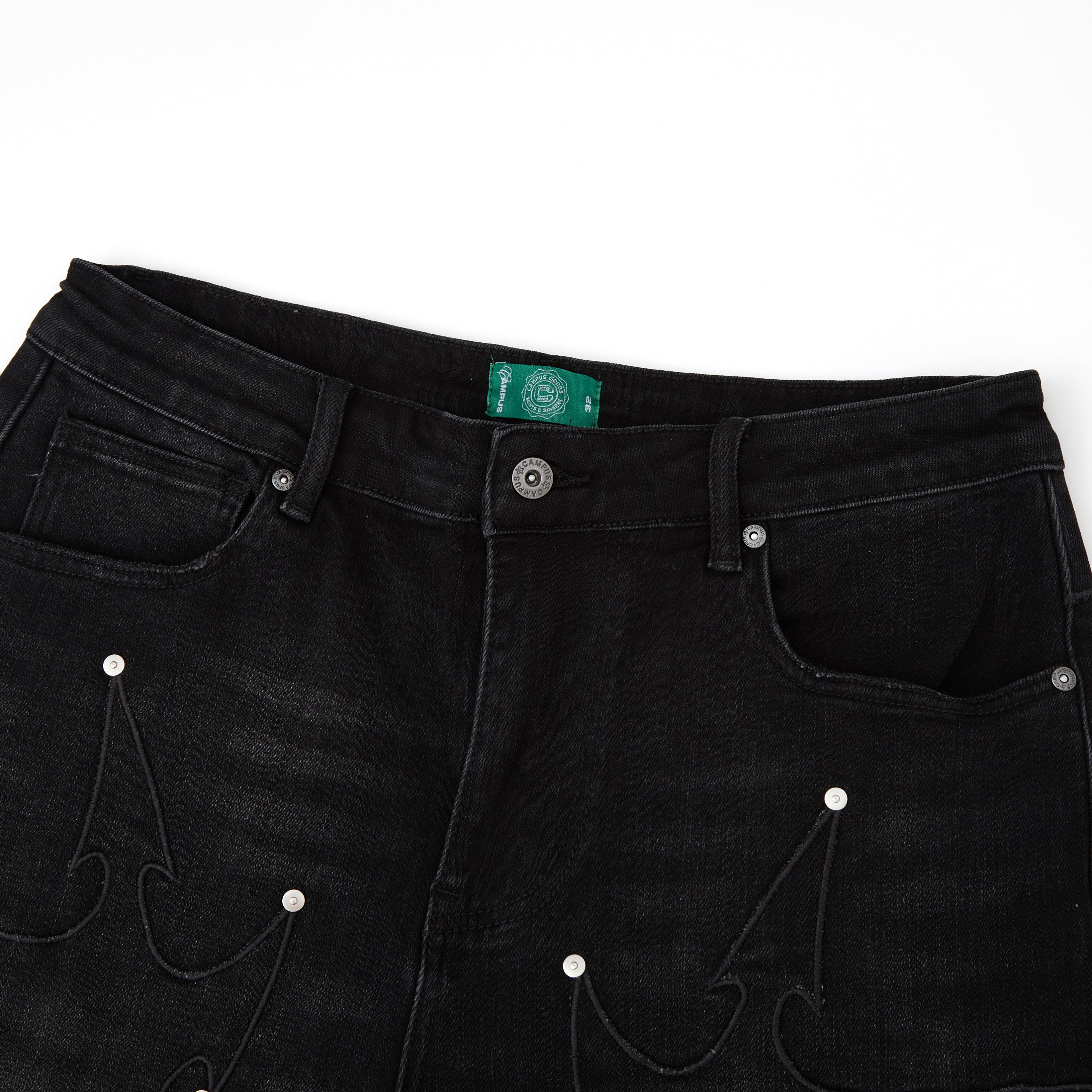 Tribal Jorts (Black Wash)
