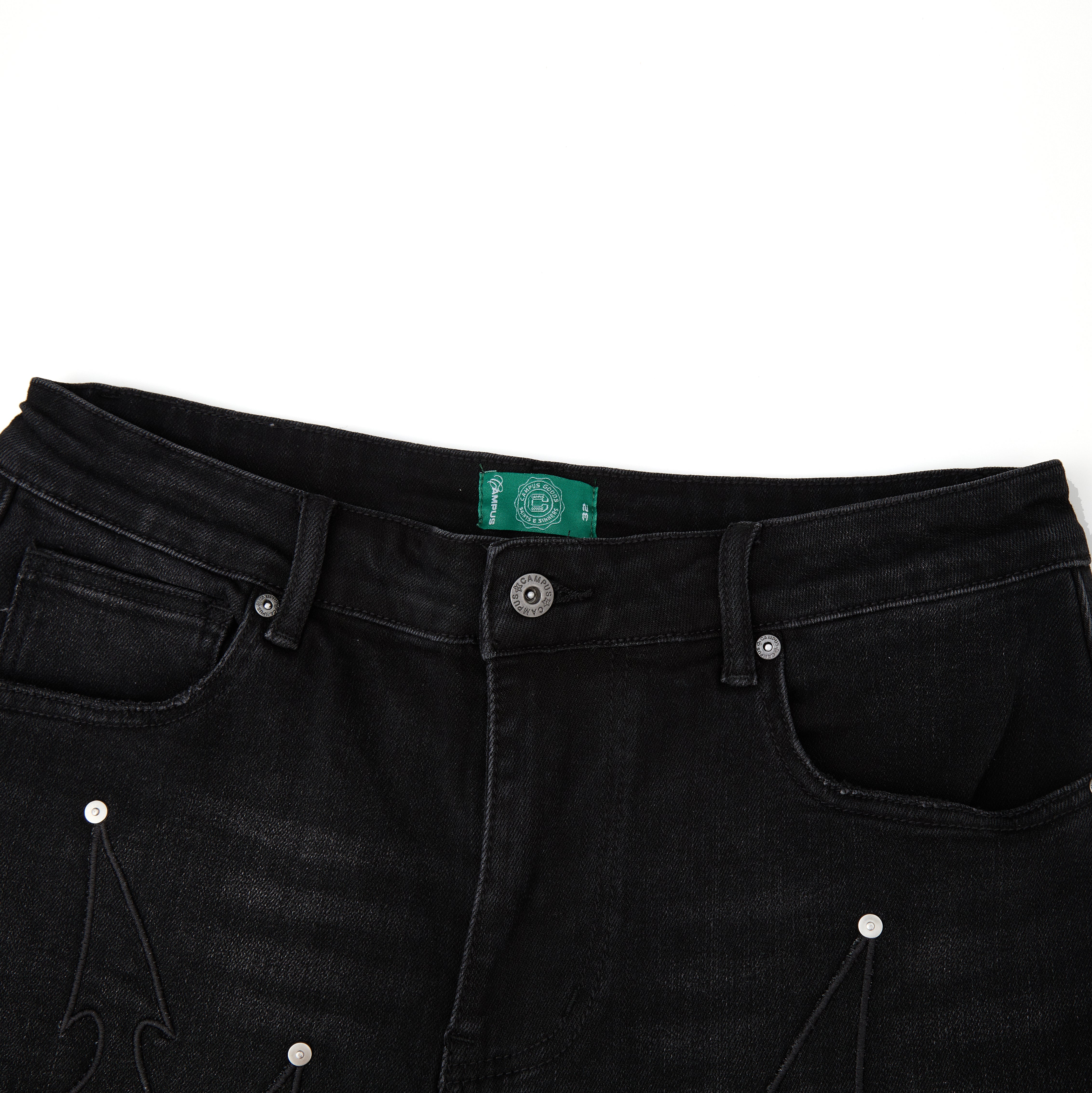 Tribal Jorts (Black Wash)