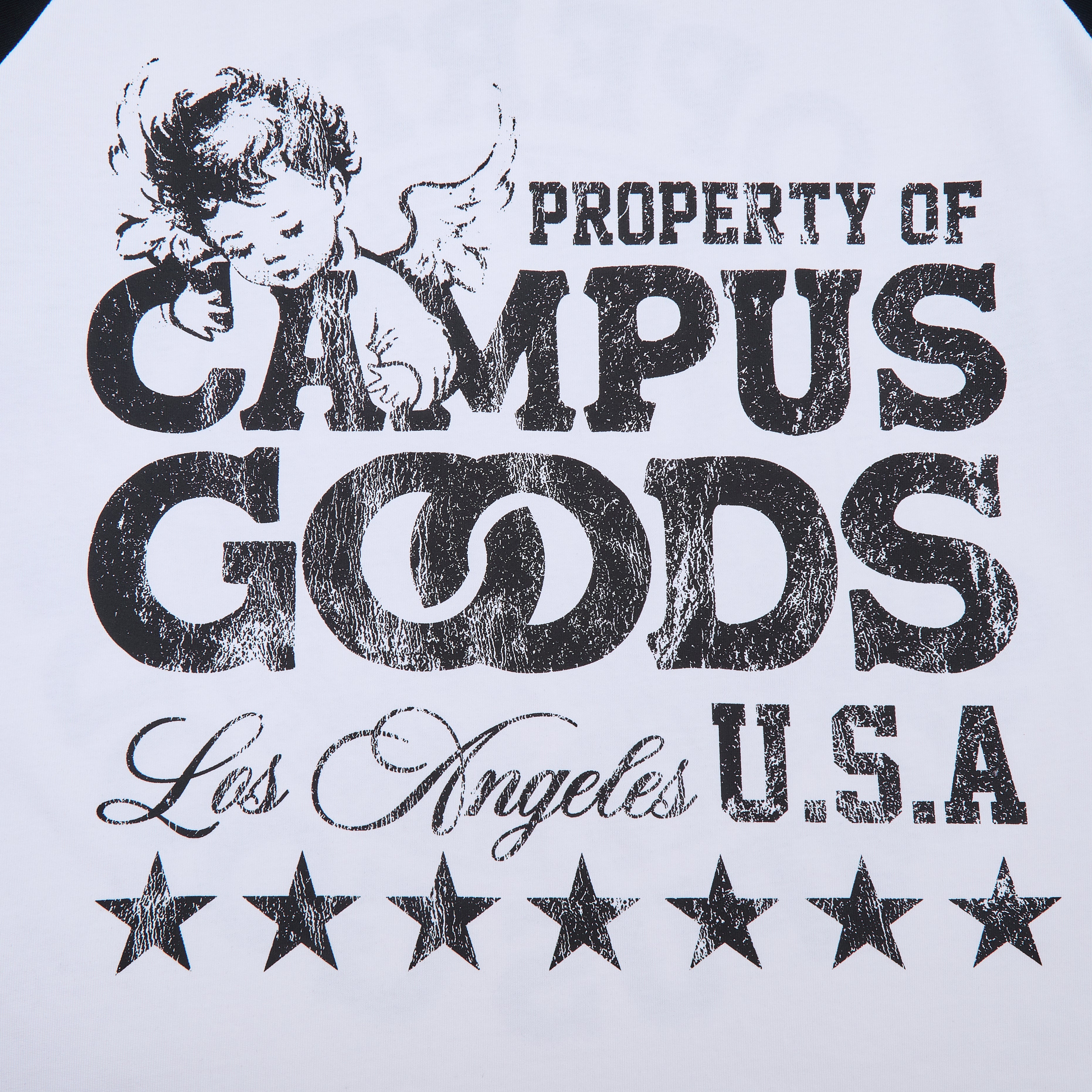 Seraph Varsity Raglan Tee - Black