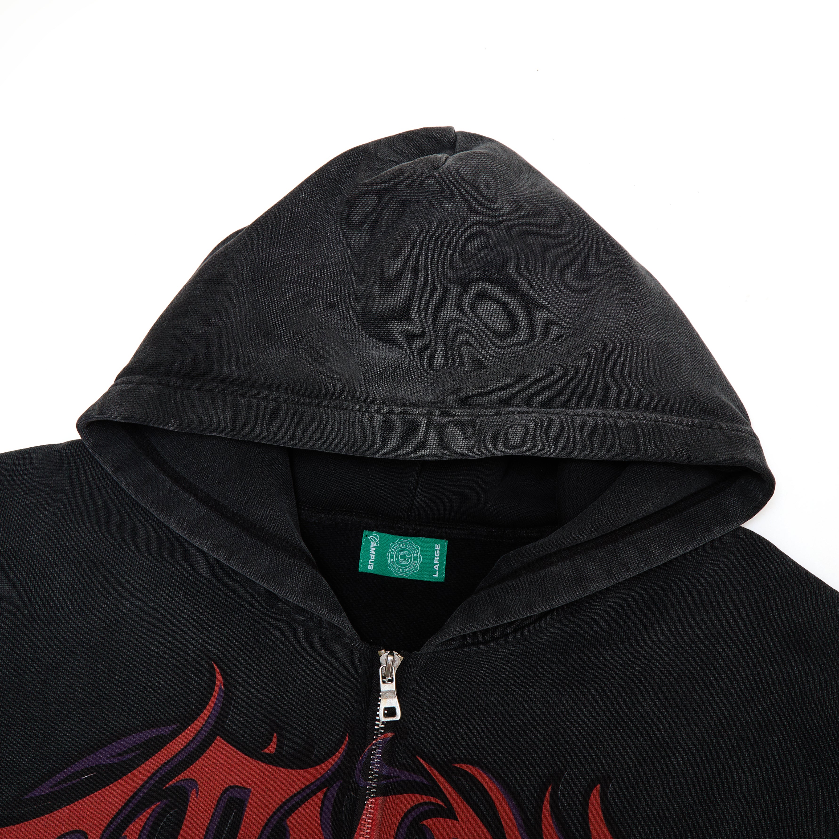 Void Zip-Up Hoodie - Black