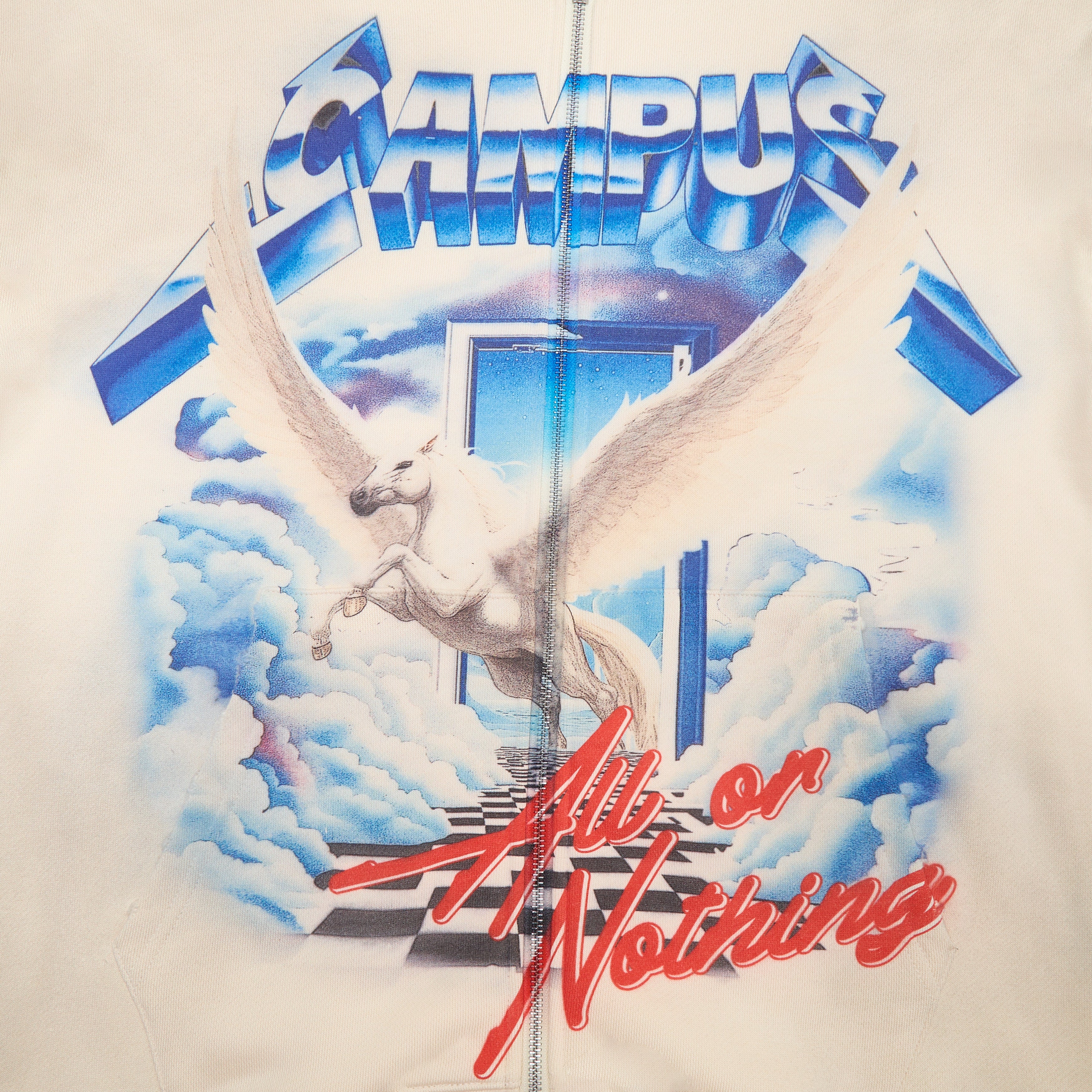 Ascend Zip-Up Hoodie - Cream