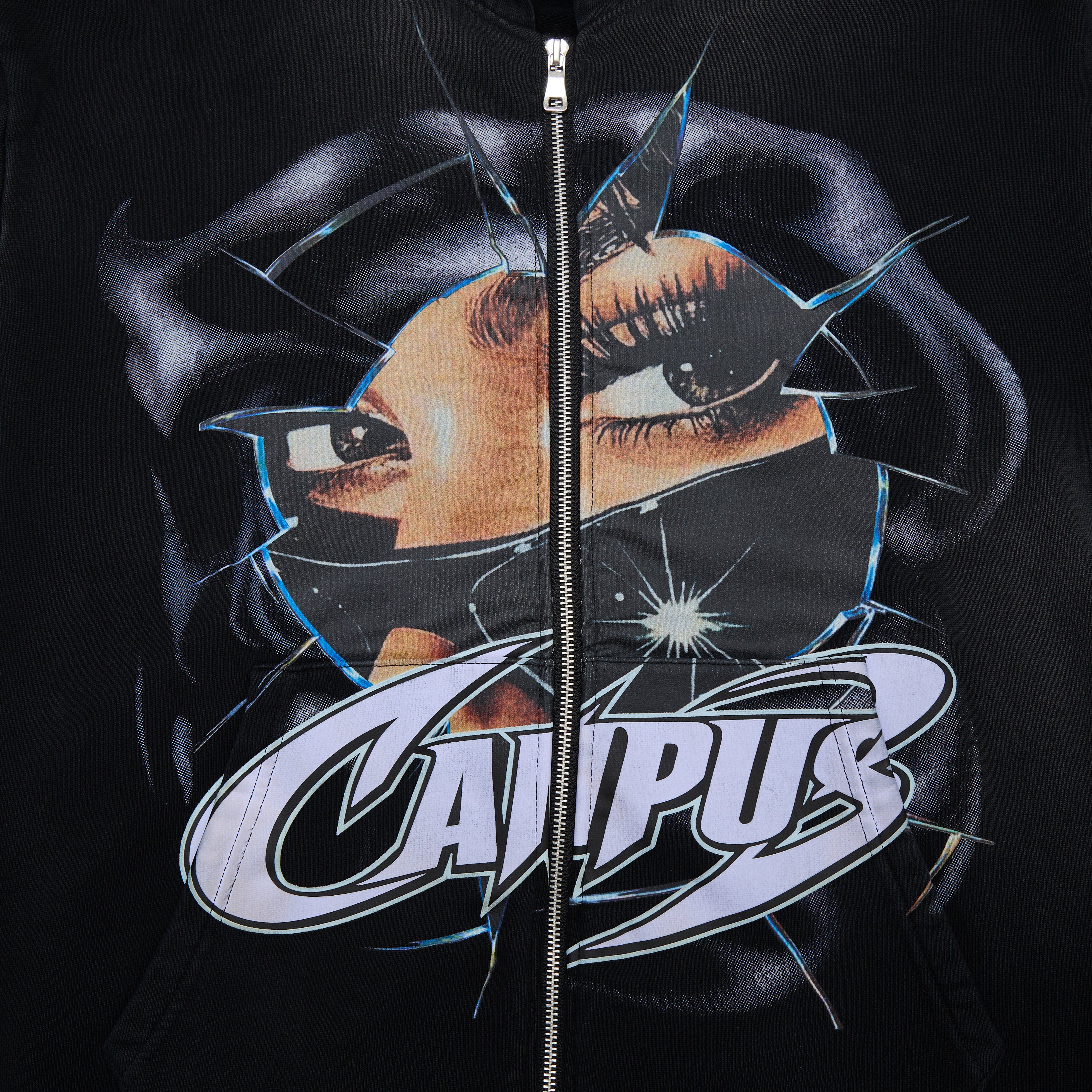 Mirage Zip-Up Hoodie - Black