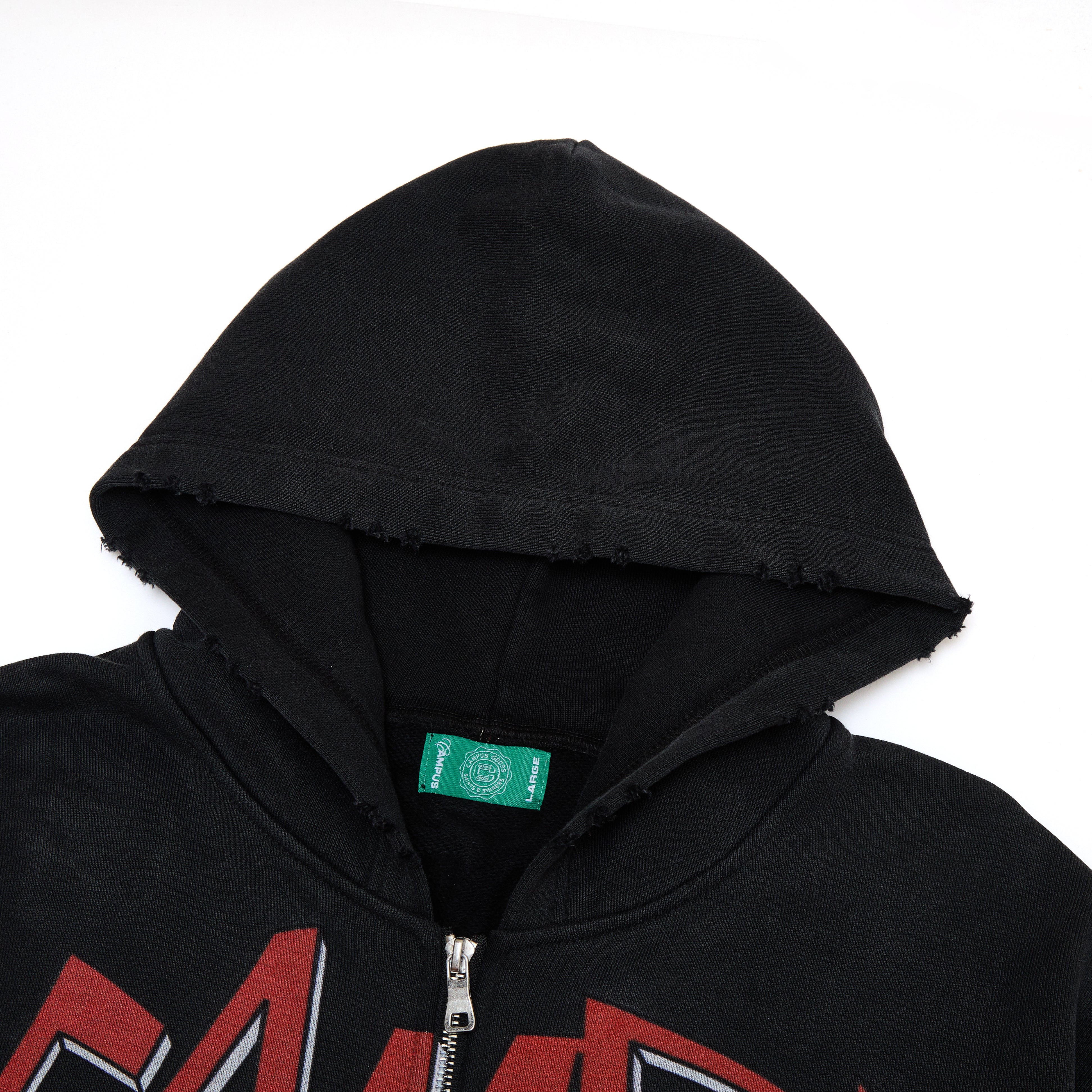 Nocturne Zip-Up Hoodie - Black